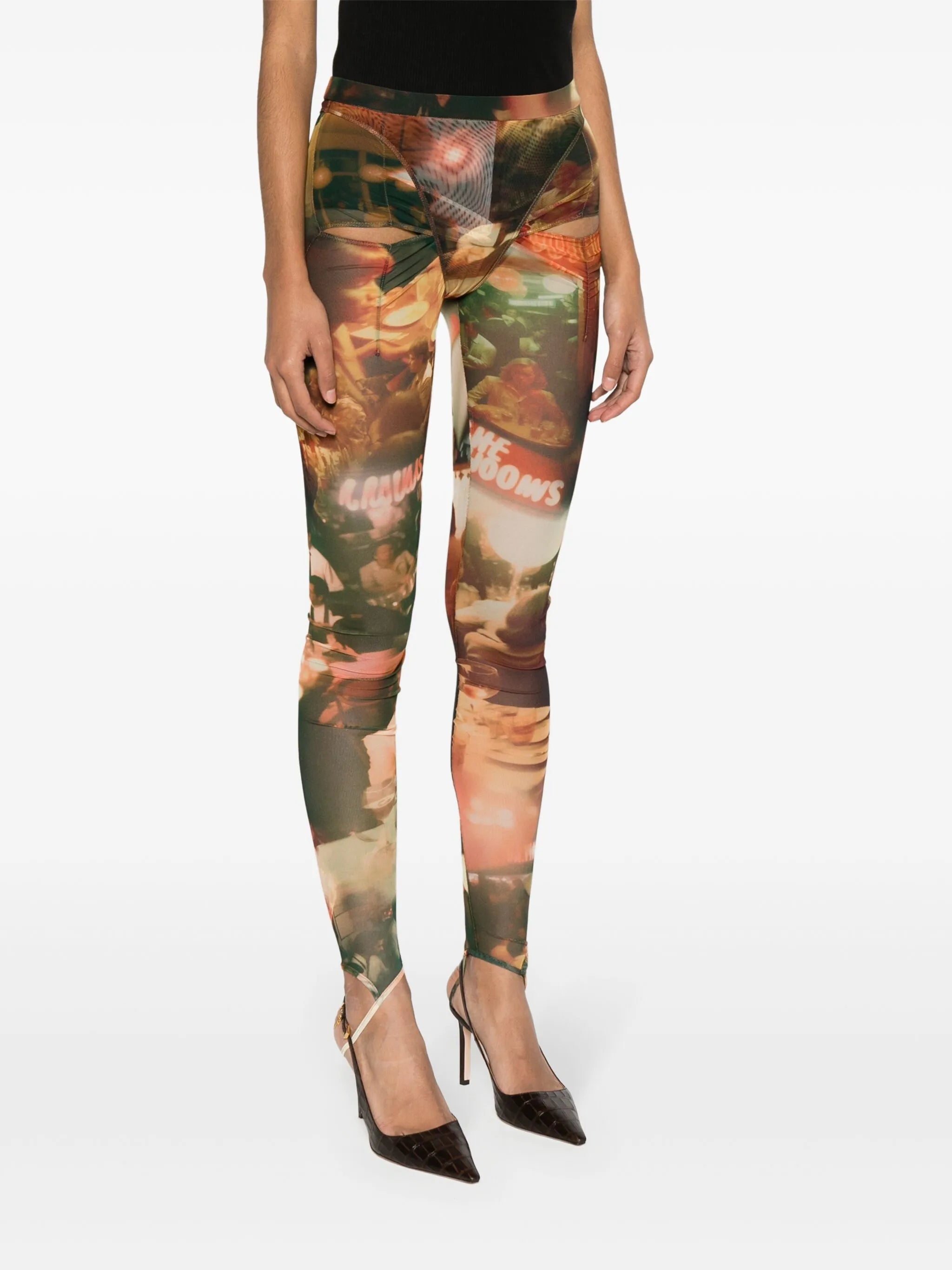 Carly graphic-print leggings
