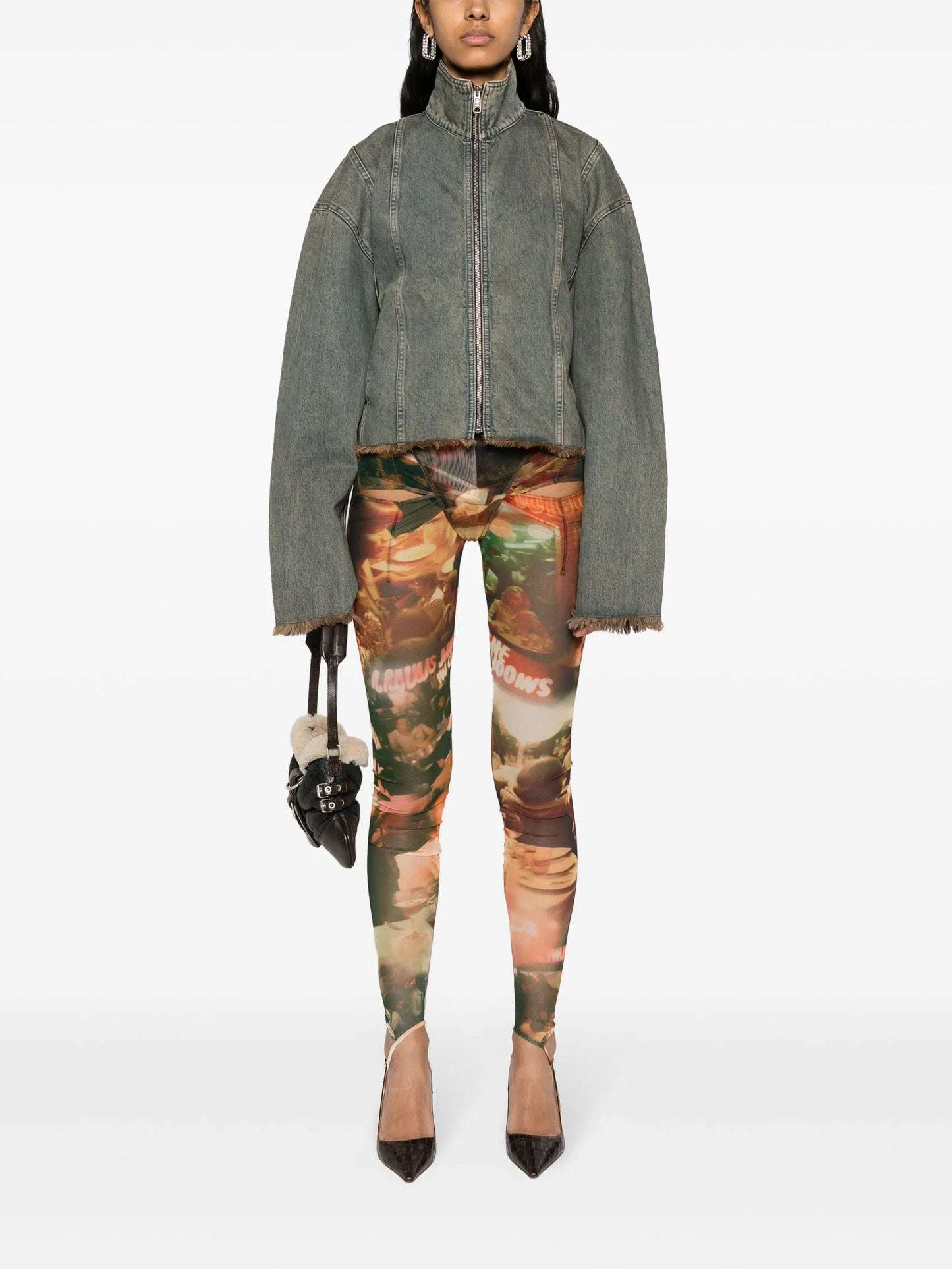 Carly graphic-print leggings