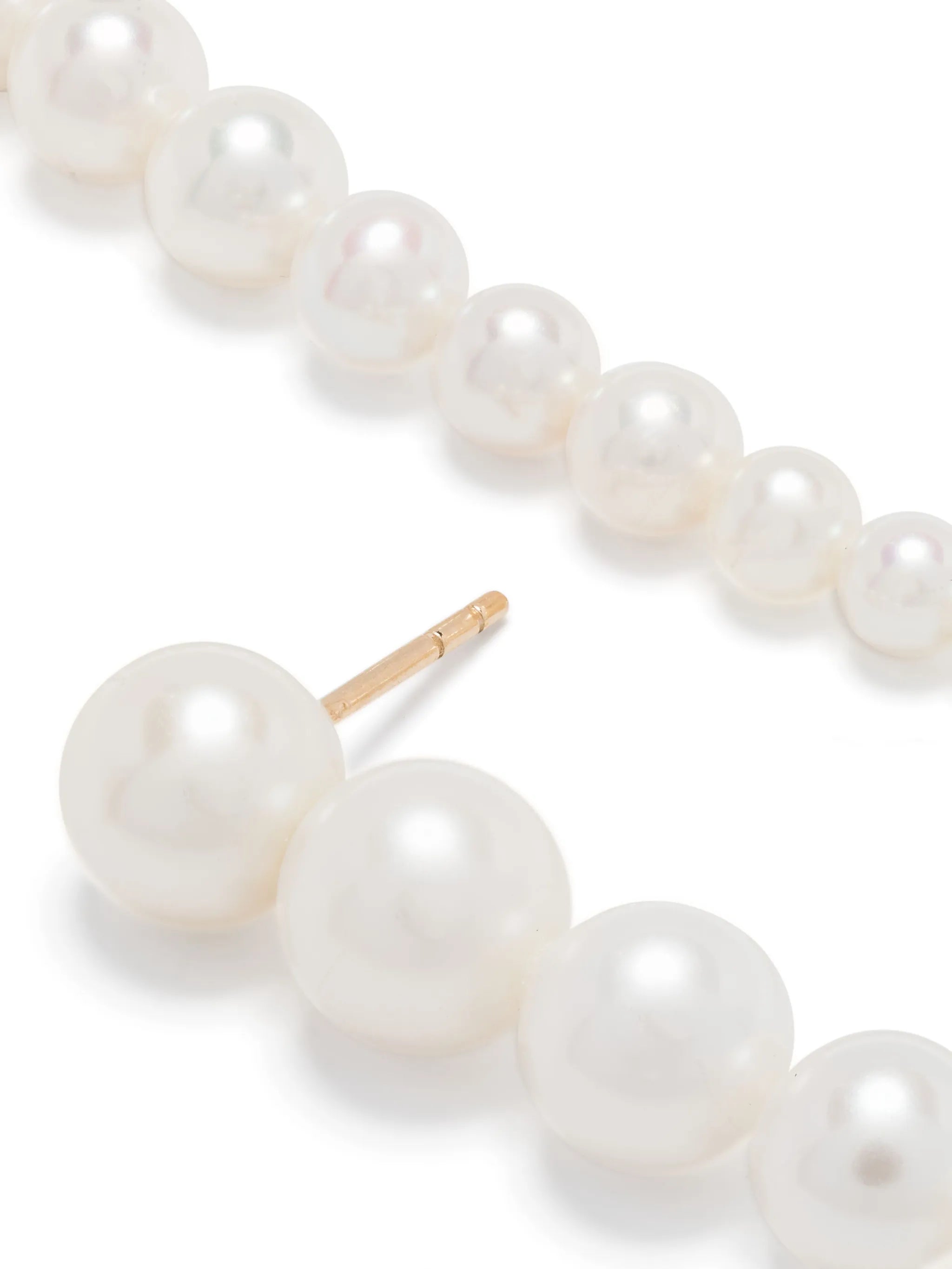 14kt yellow gold and pearl Sienna Grand drop earrings