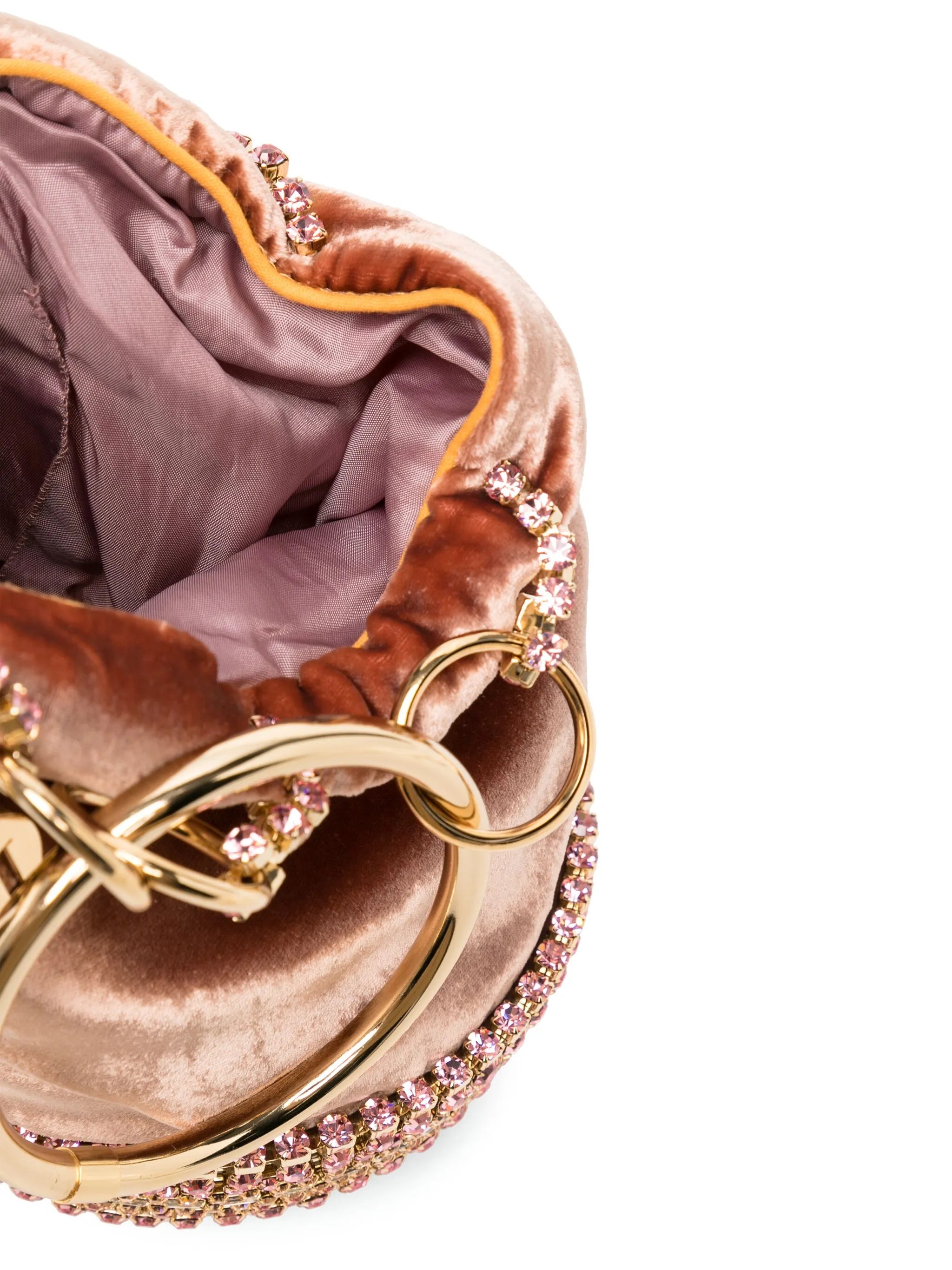 Ghizlan velvet-effect mini bag