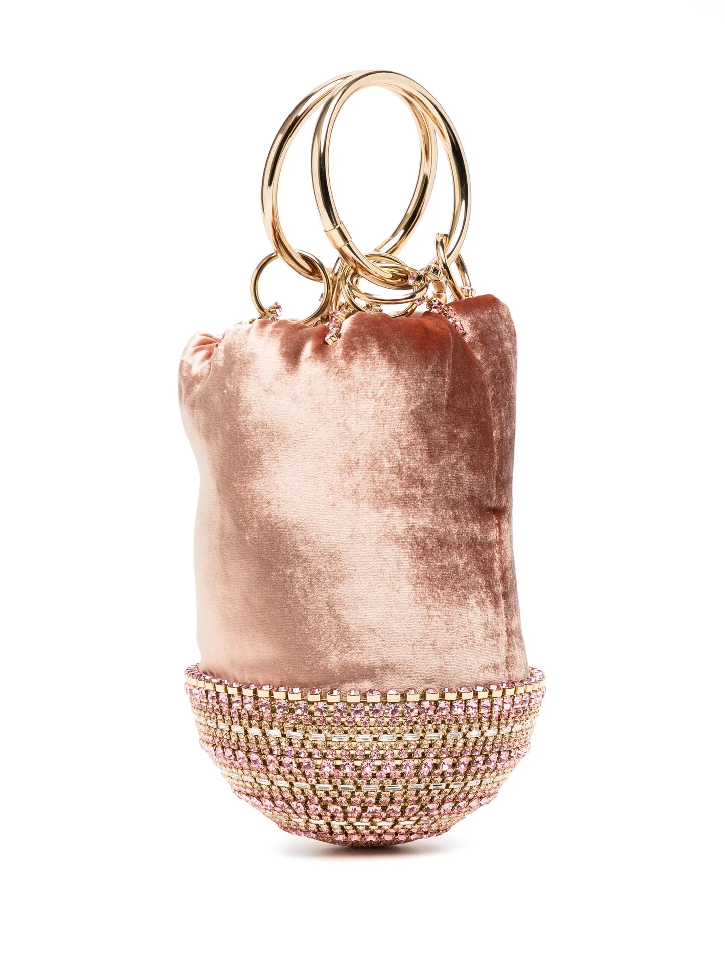 Ghizlan velvet-effect mini bag
