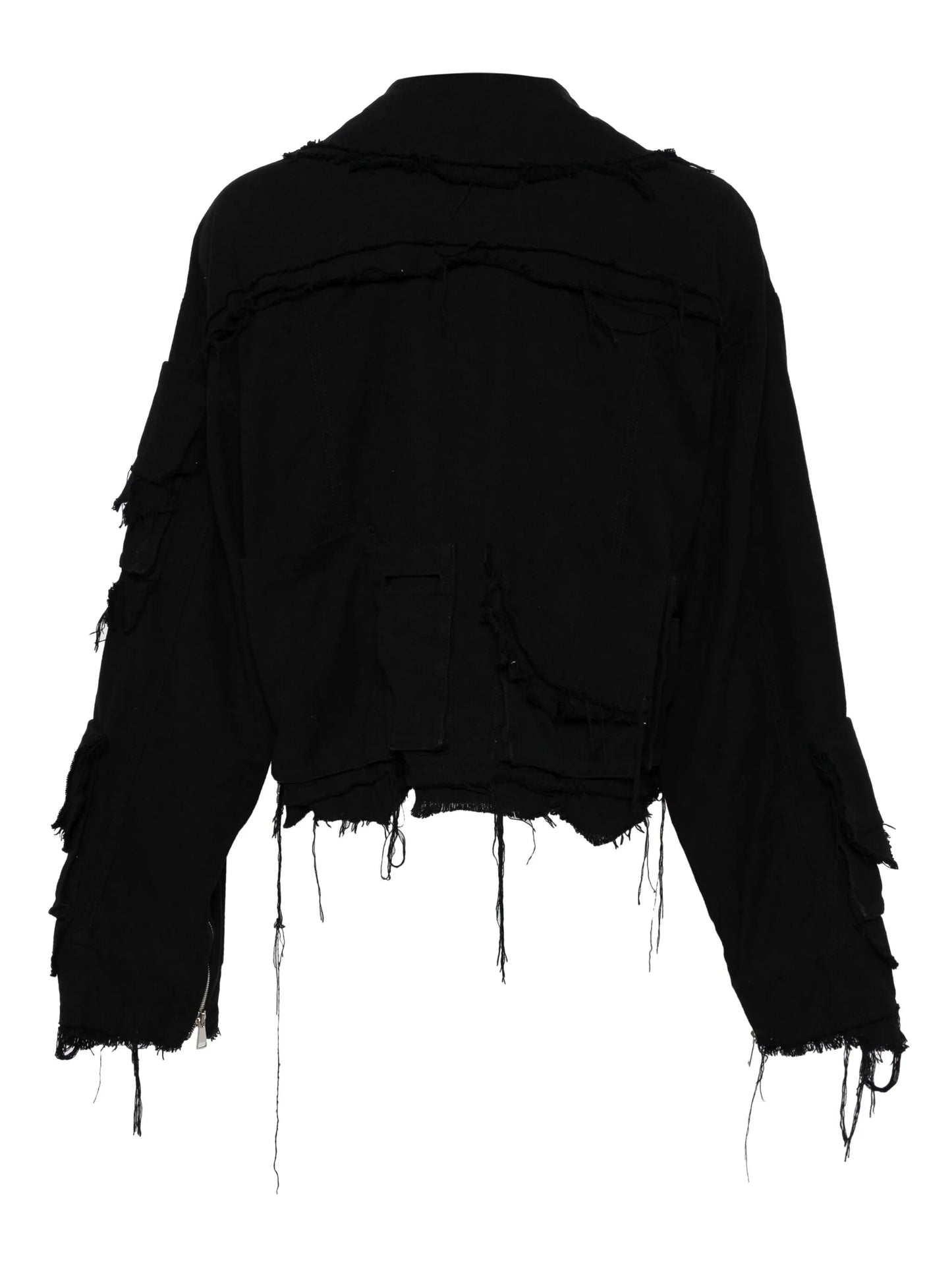 distressed cotton jacket