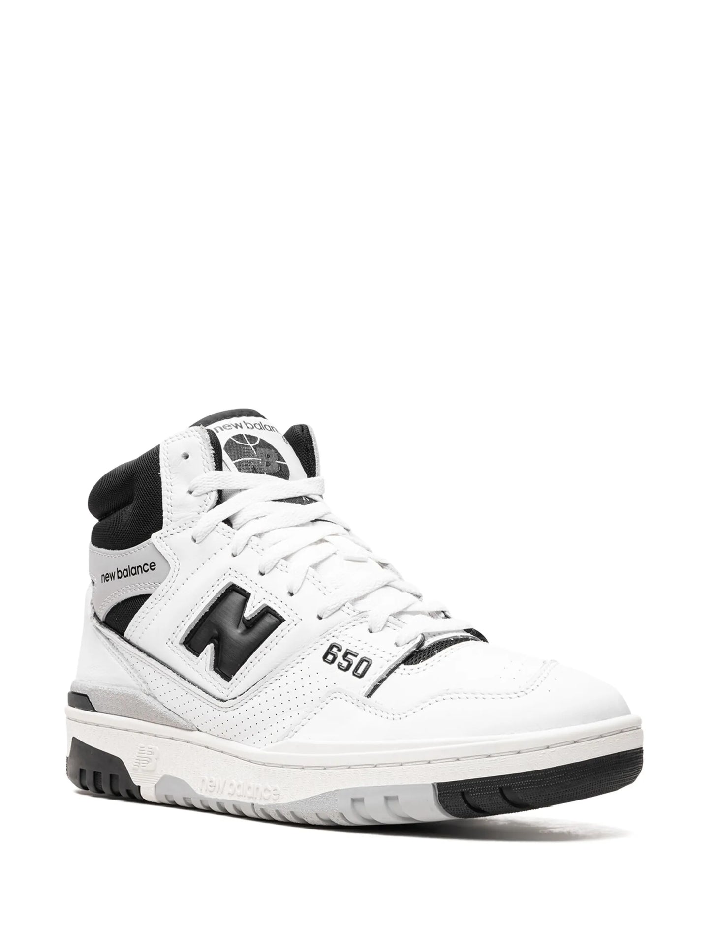 650 "White/Black" high-top sneakers
