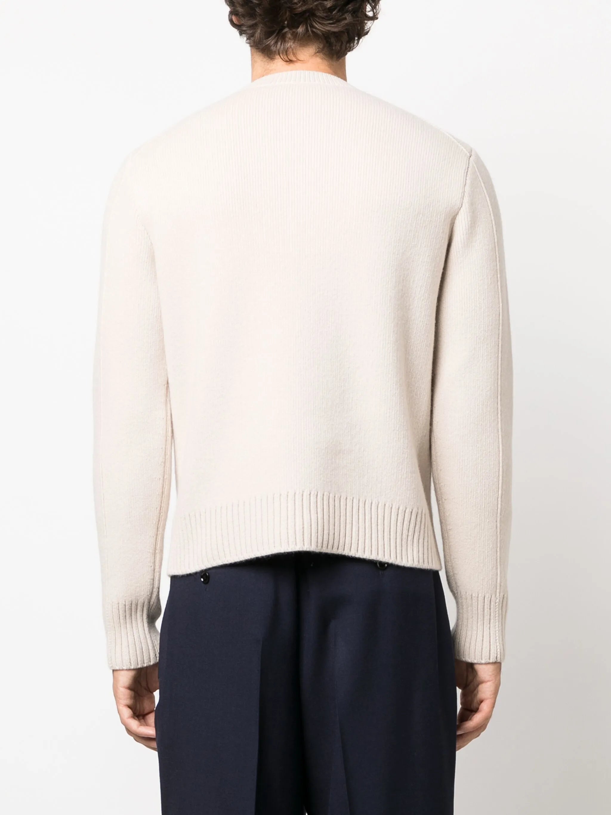 crew-neck wool-cashmere jumper