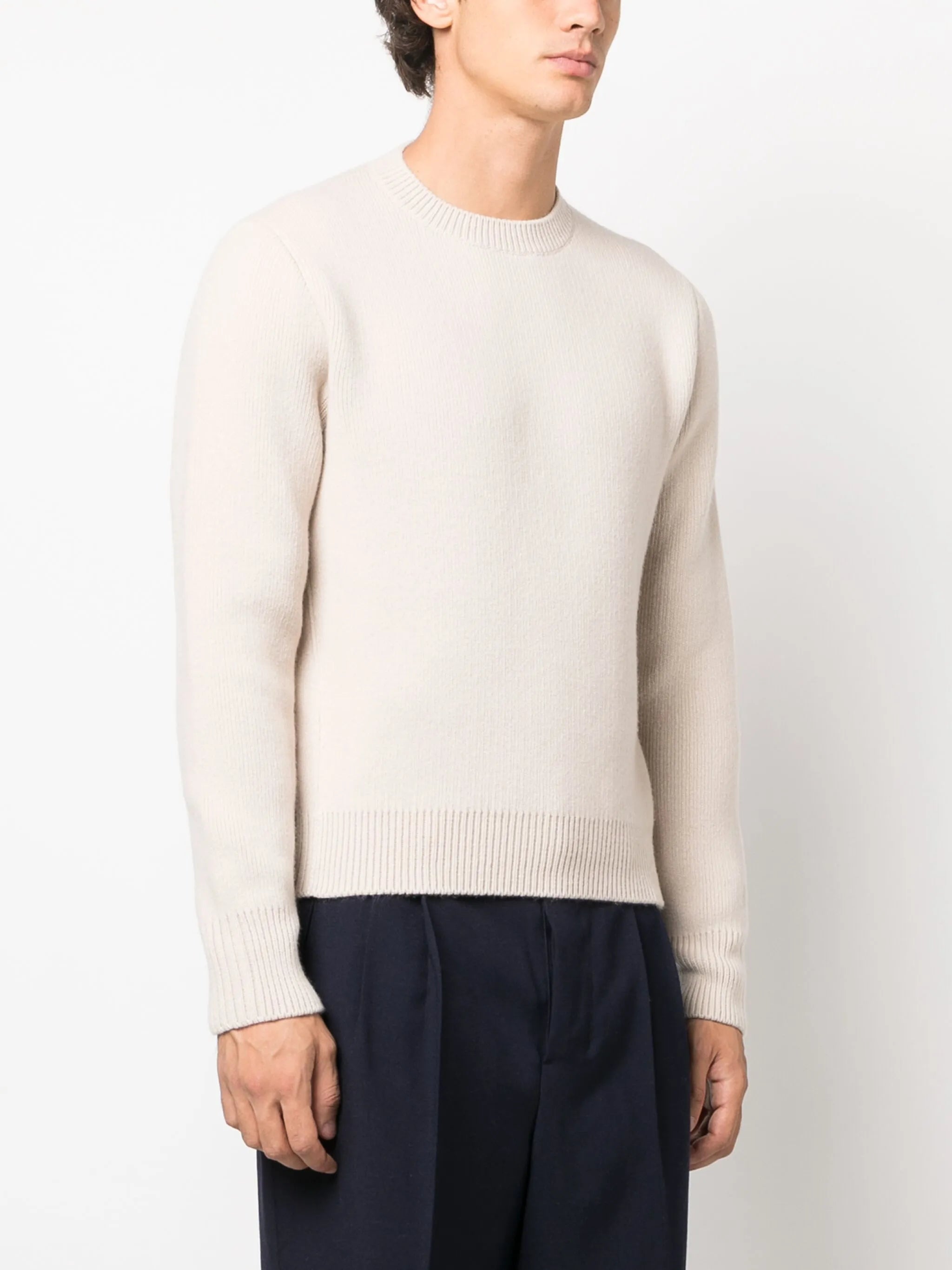 crew-neck wool-cashmere jumper