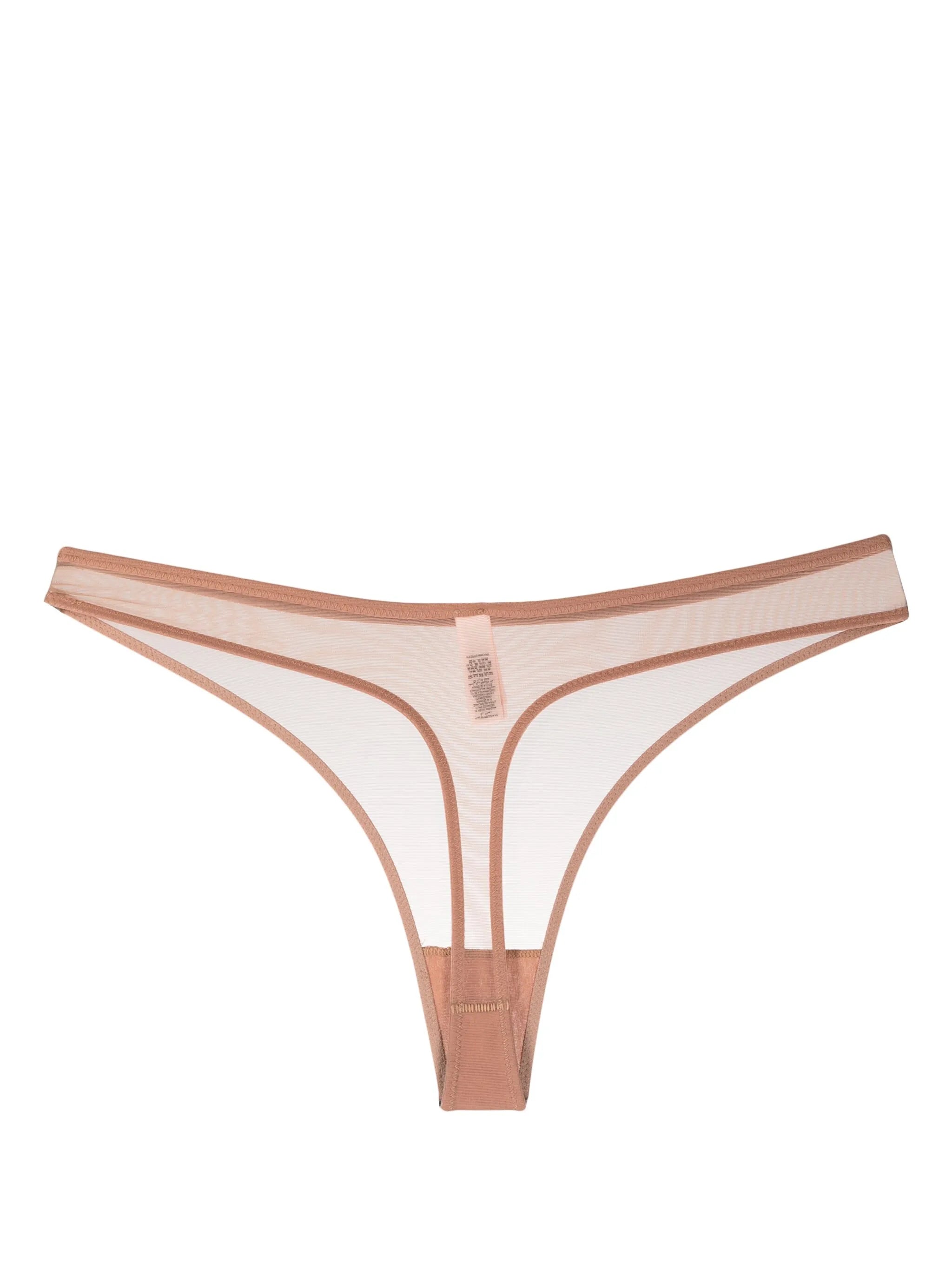 Lucky sheer mesh thong