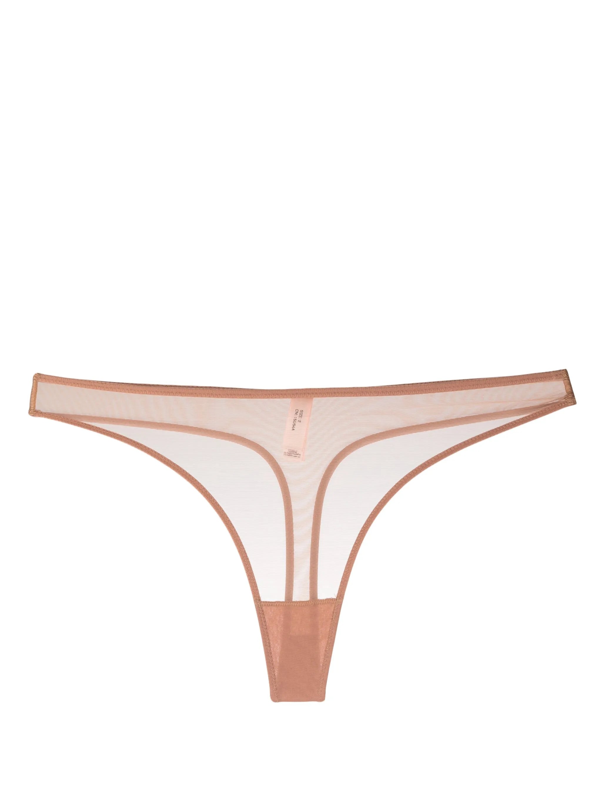 Lucky sheer mesh thong