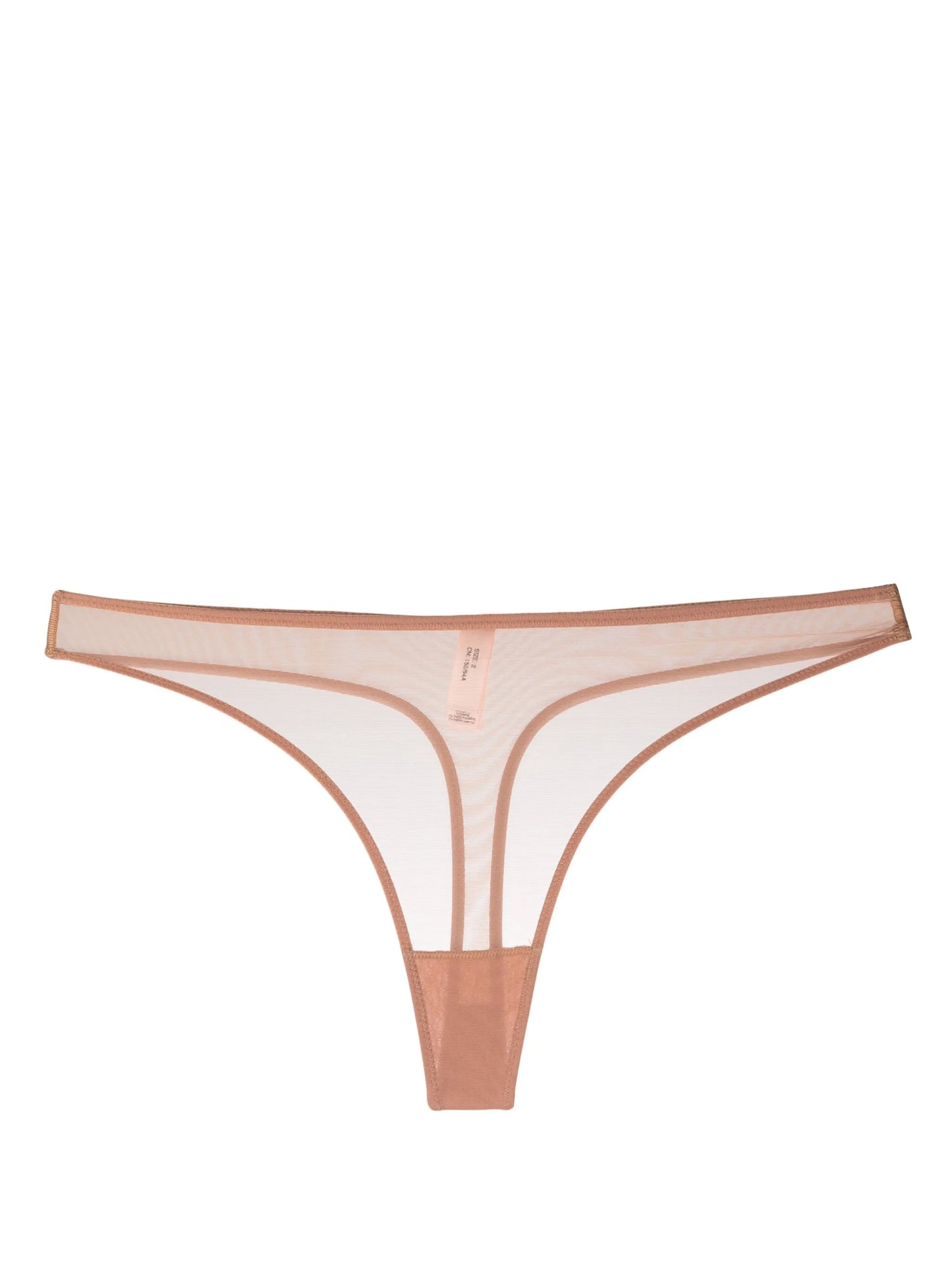 Lucky sheer mesh thong