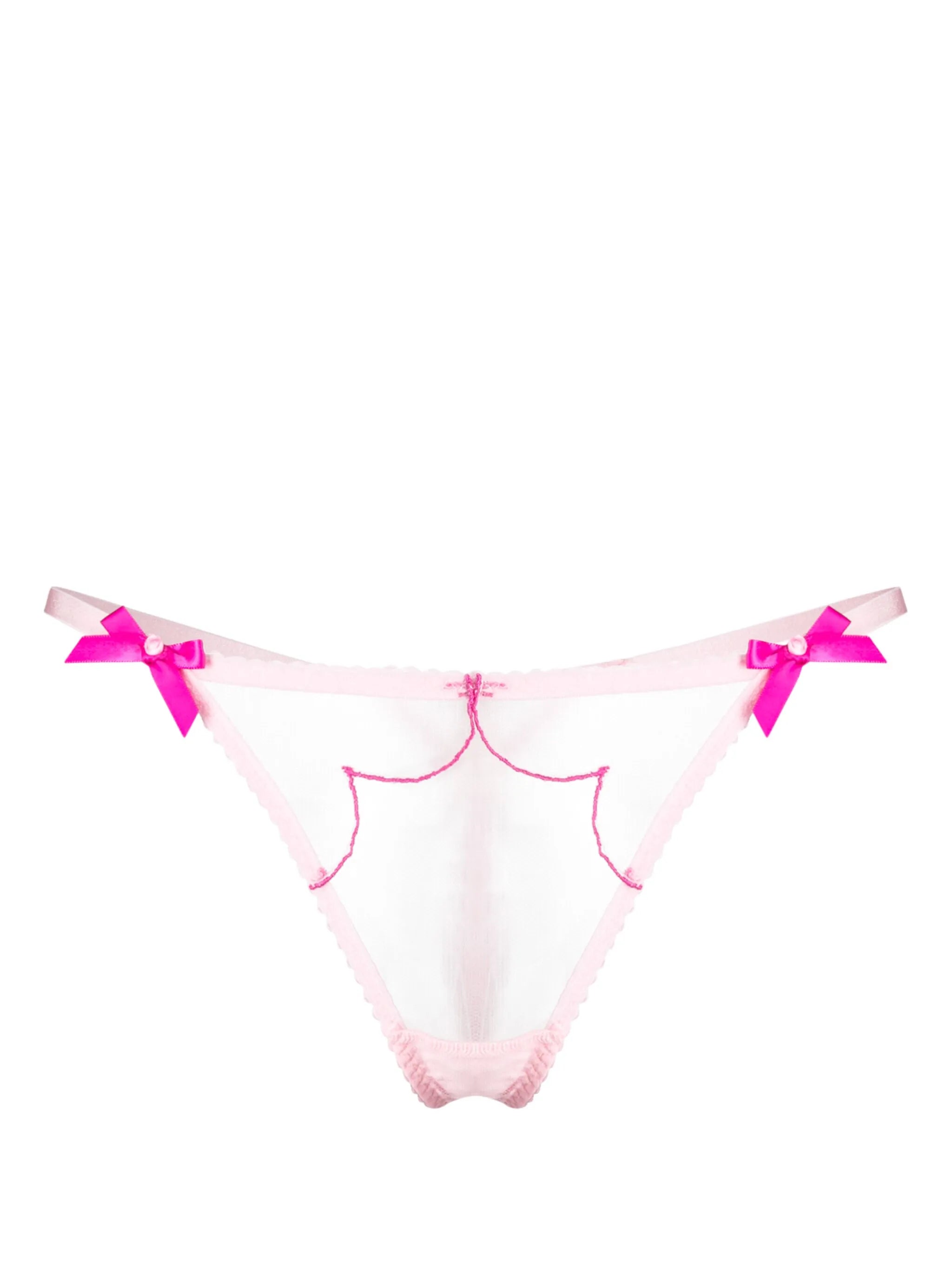Lorna bow-detail thong