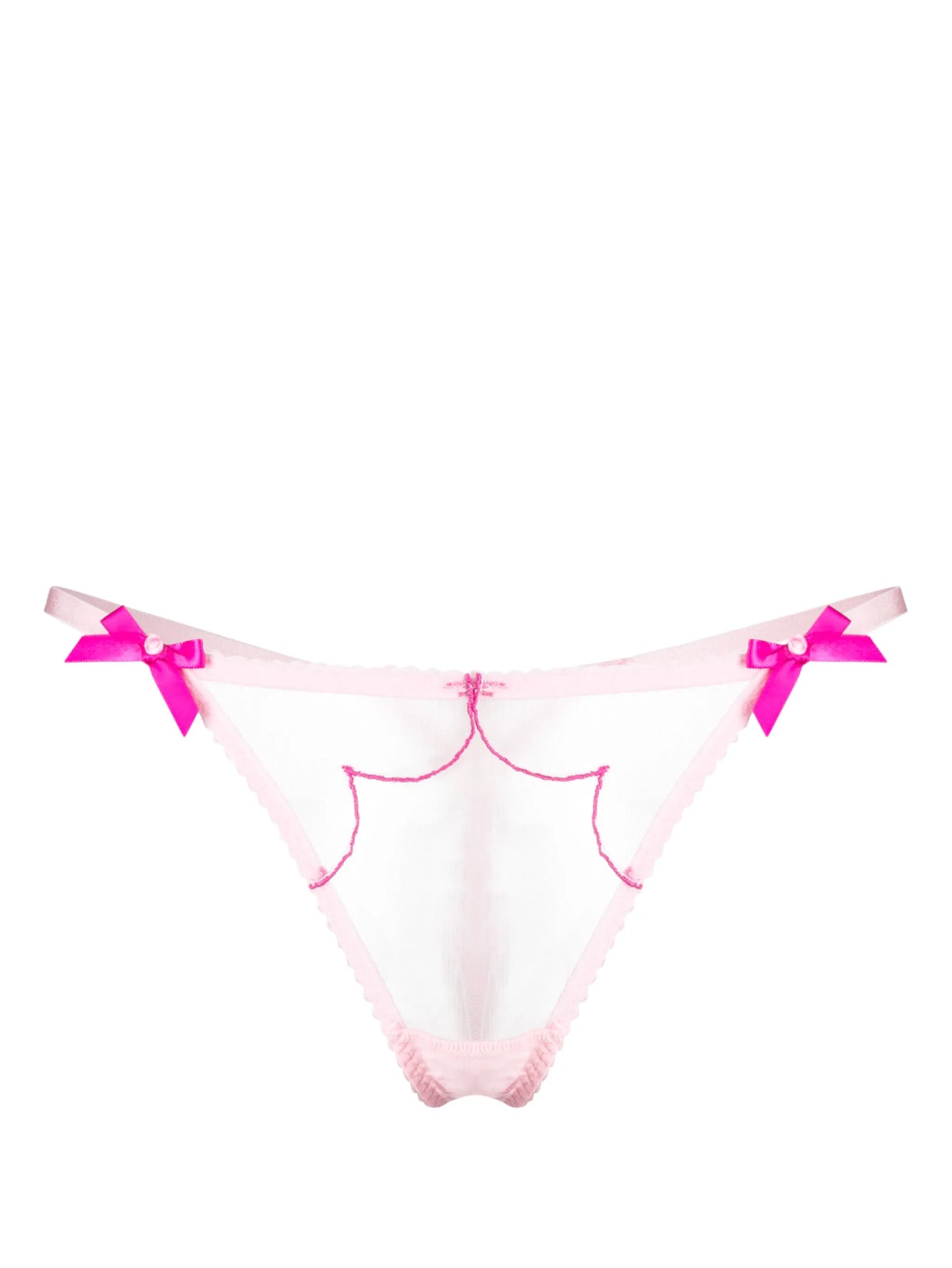 Lorna bow-detail thong