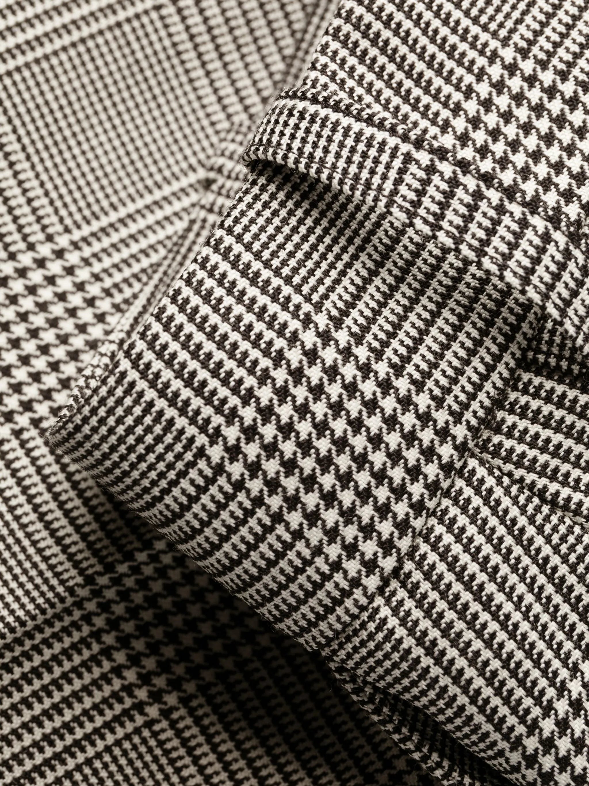 plaid-check tailored trousers