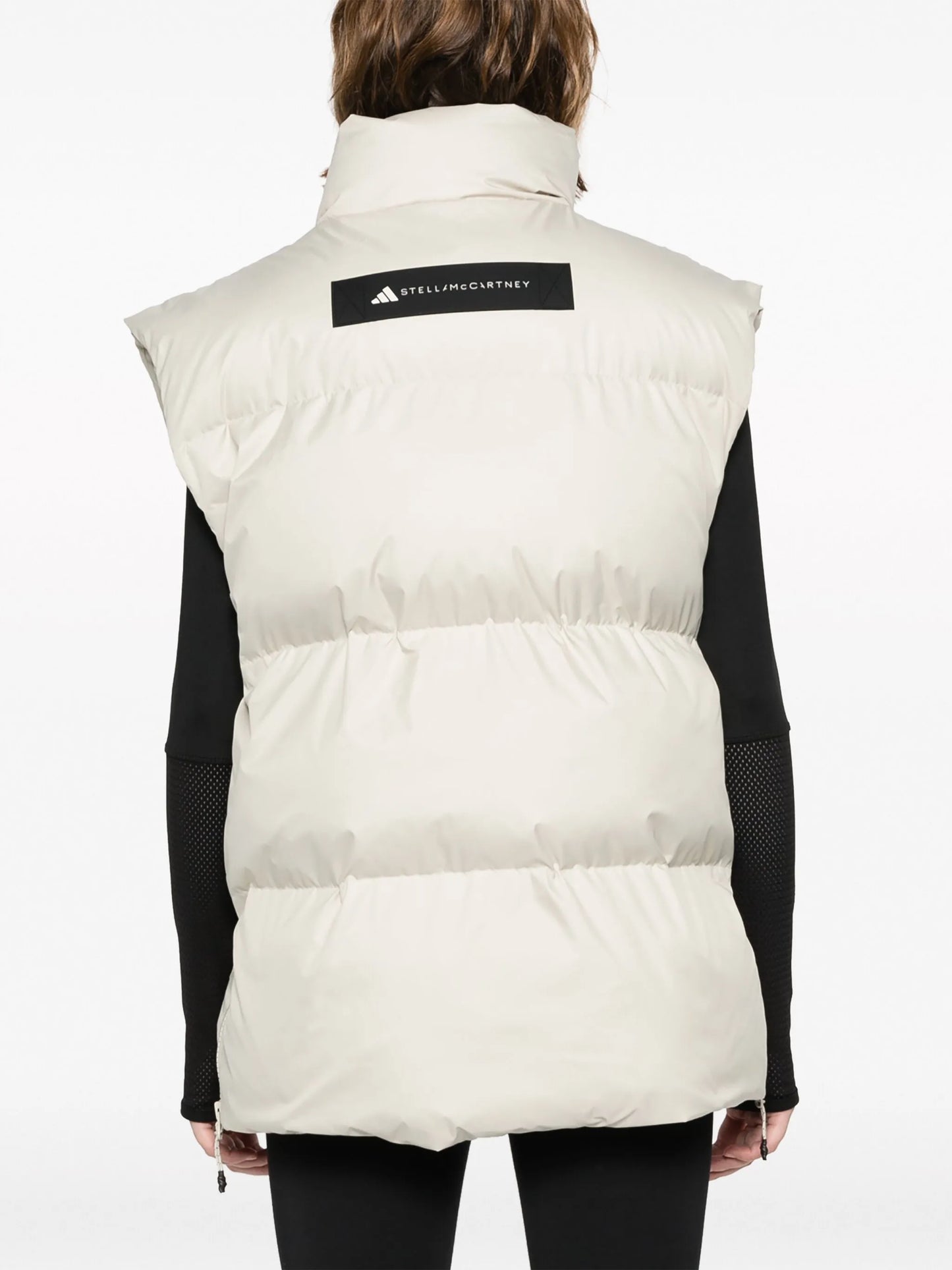 logo-patch padded gilet