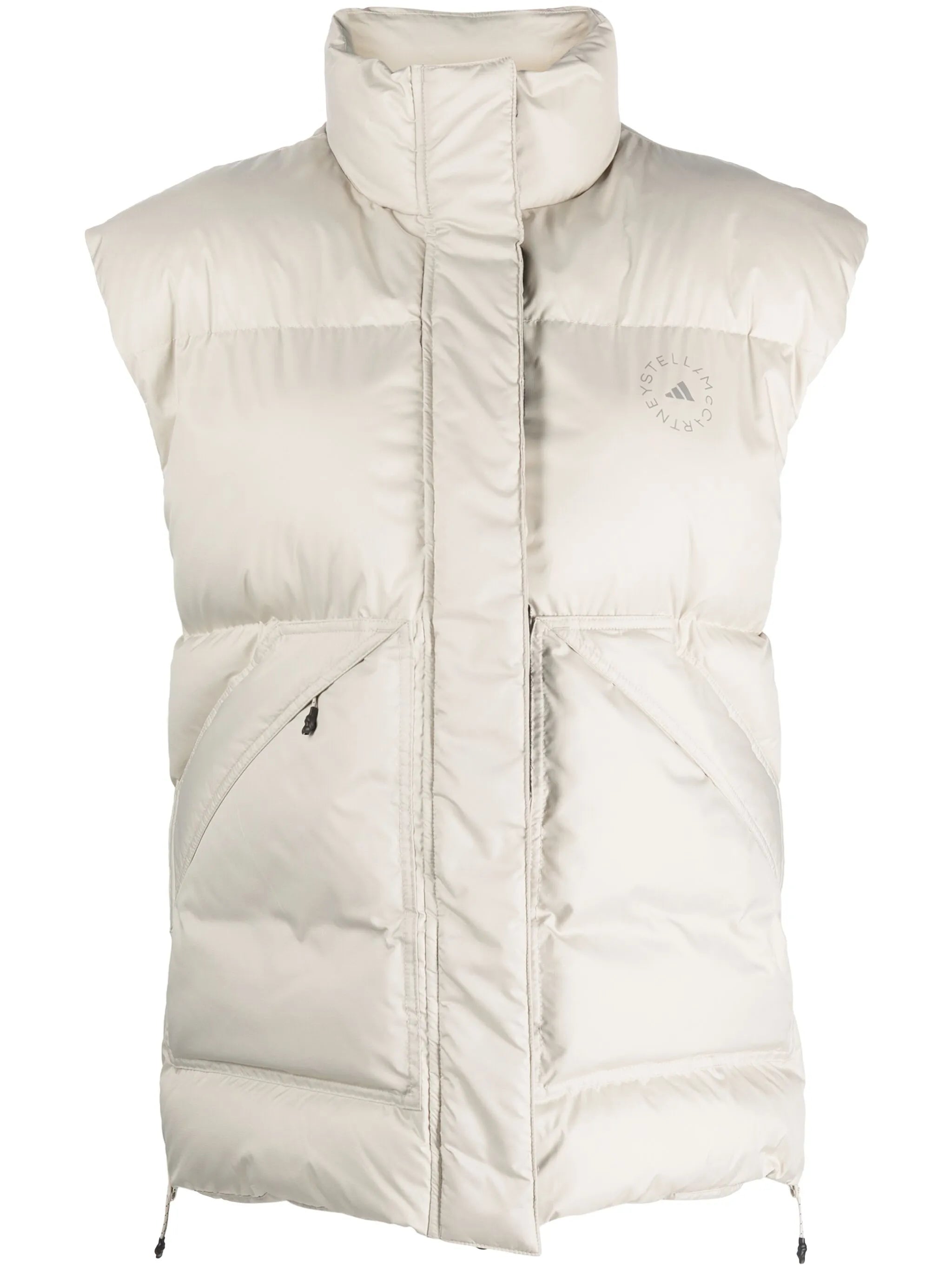 logo-patch padded gilet