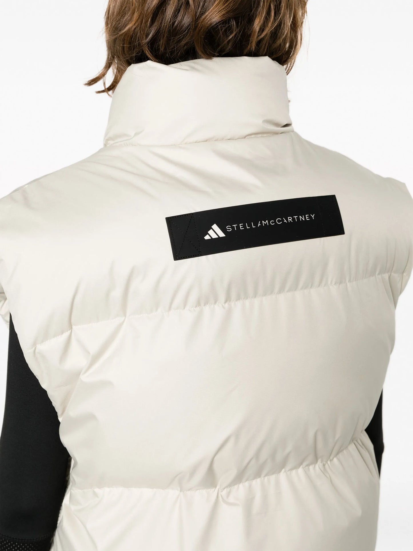 logo-patch padded gilet