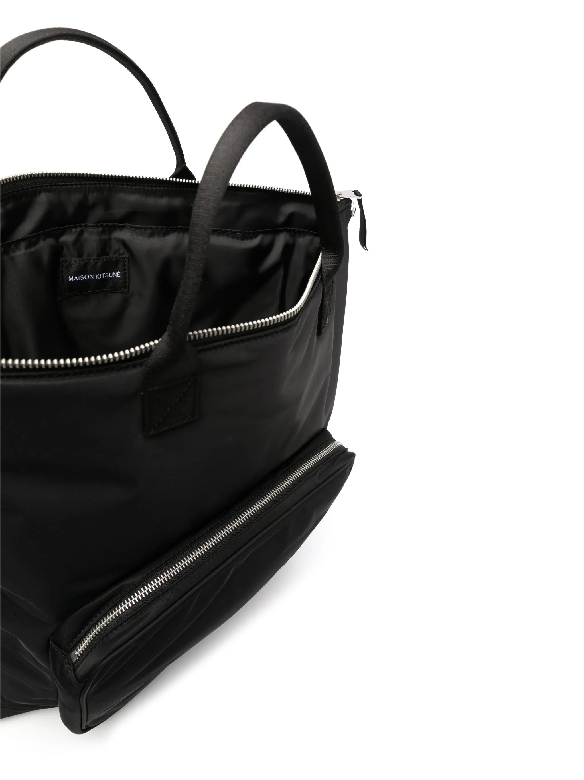 Helmet logo-patch tote bag