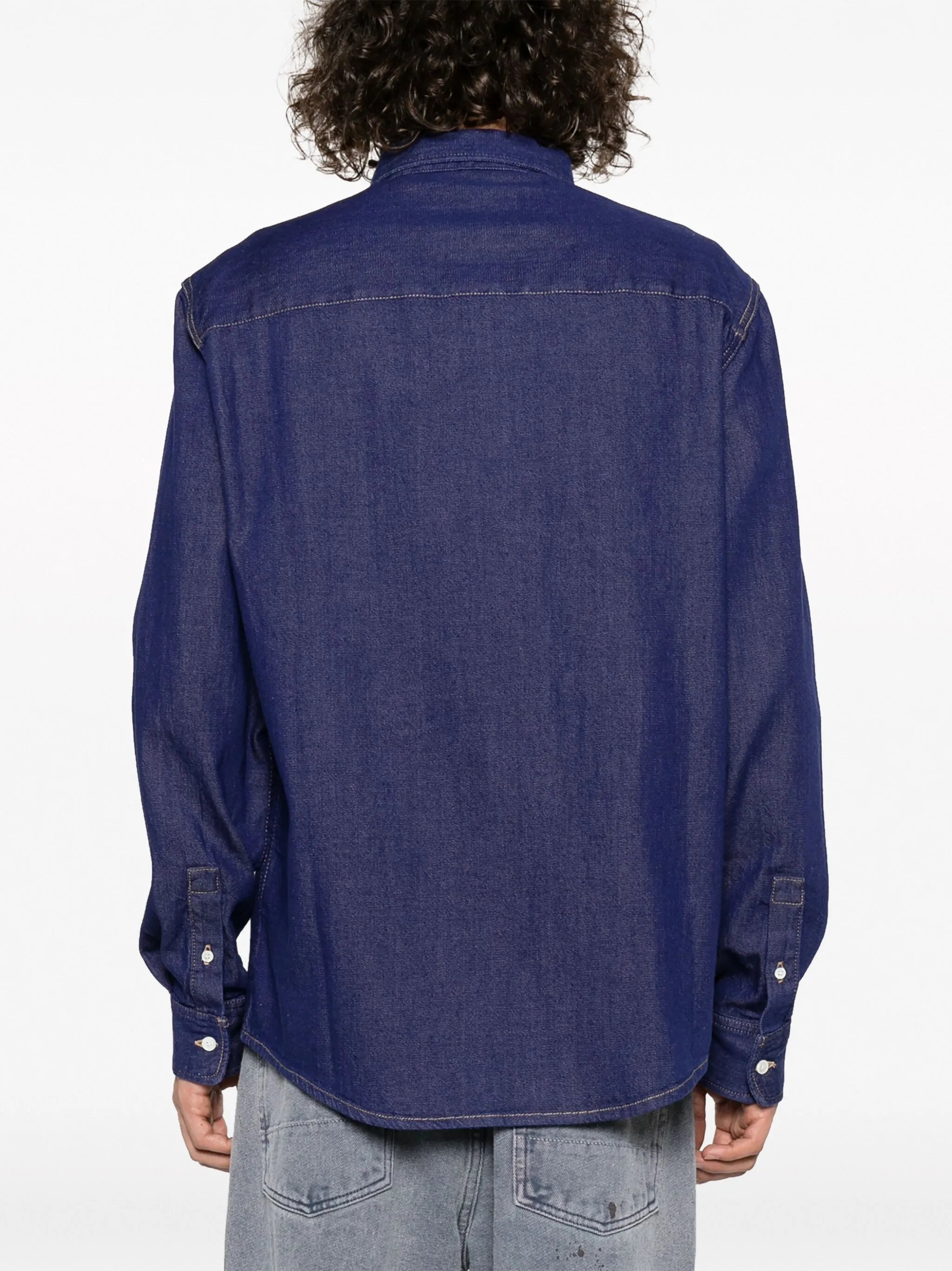 Fox Head-motif cotton shirt