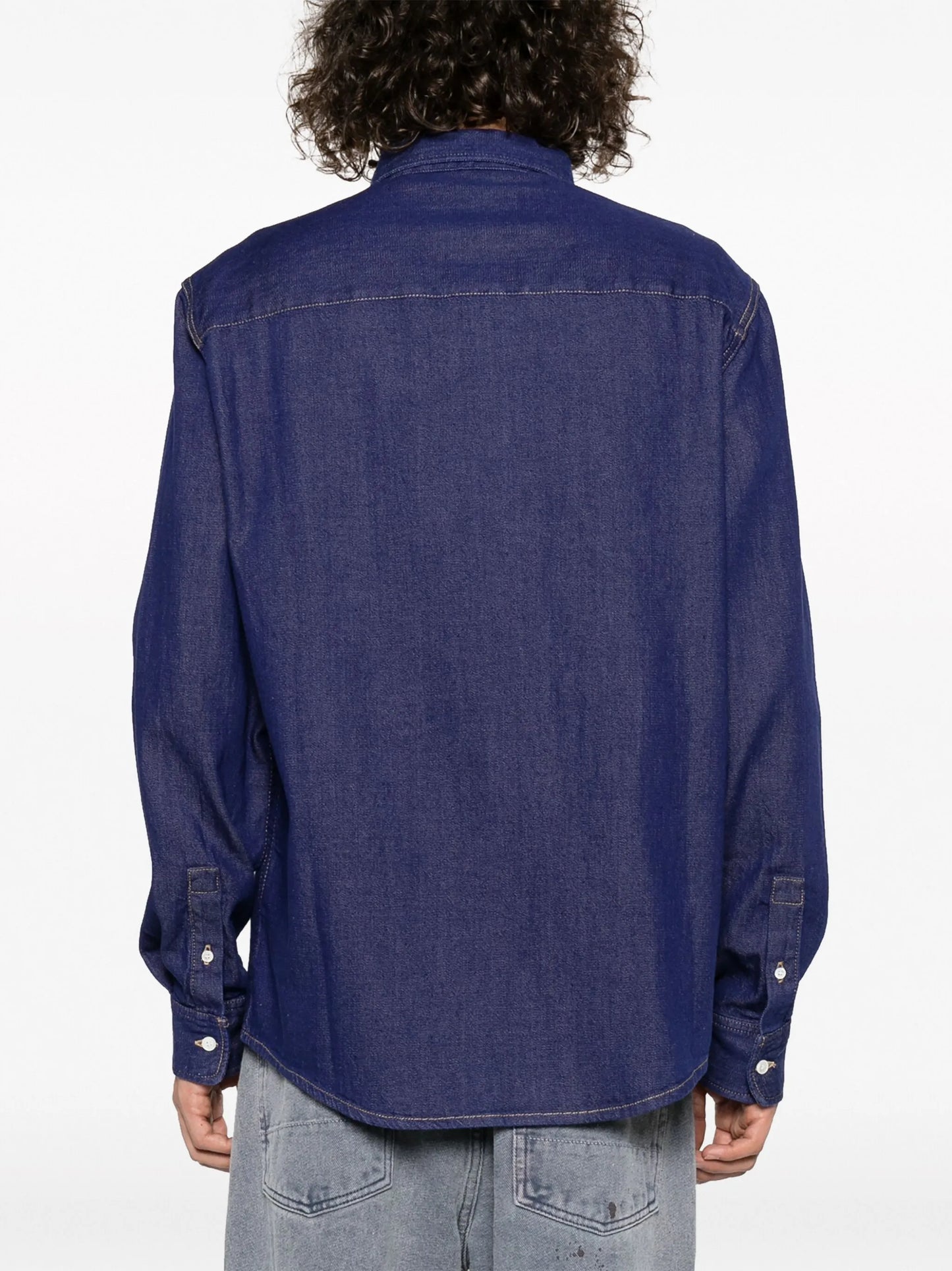 Fox Head-motif cotton shirt