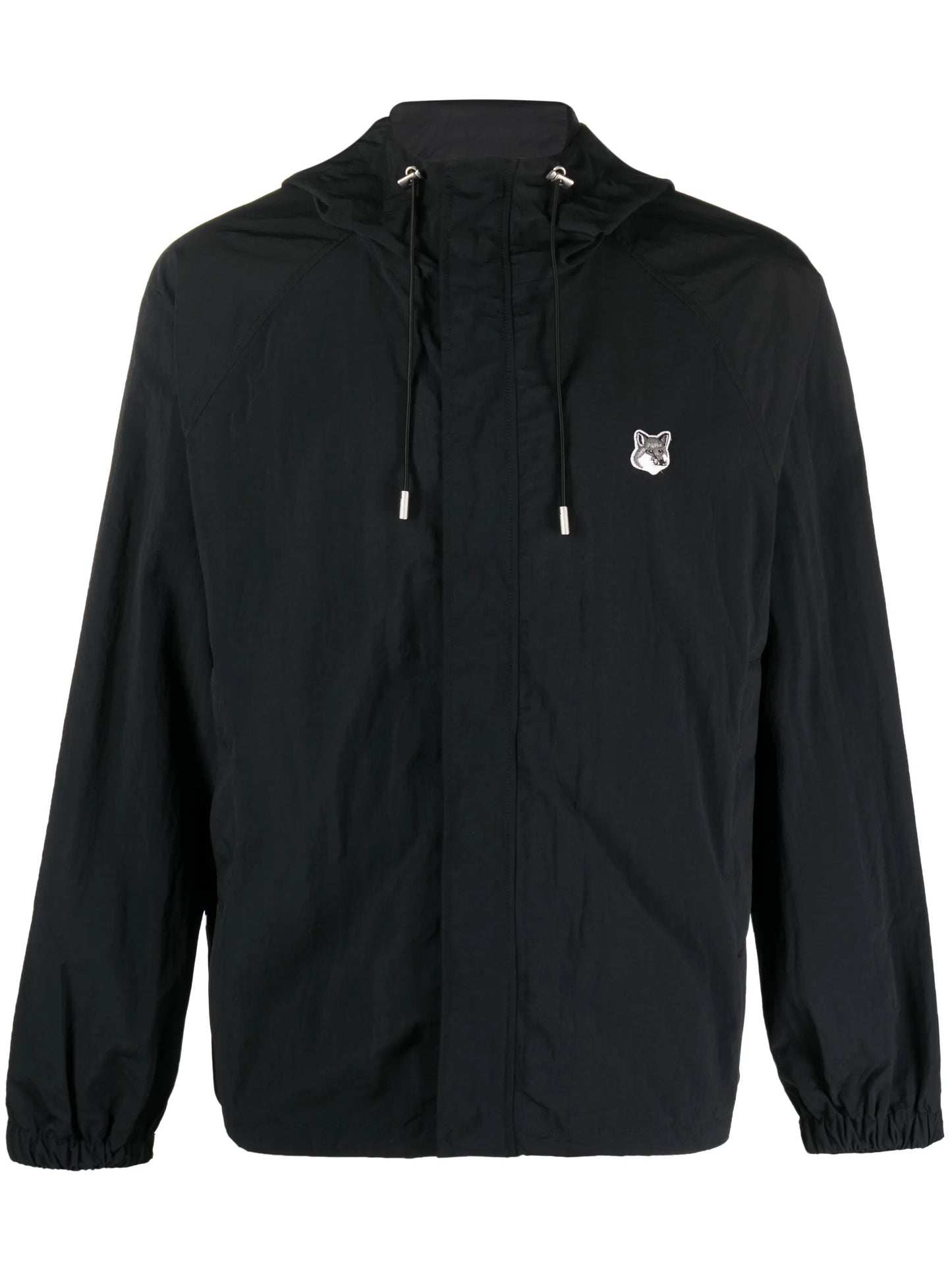 Fox Head-patch hooded windbreaker