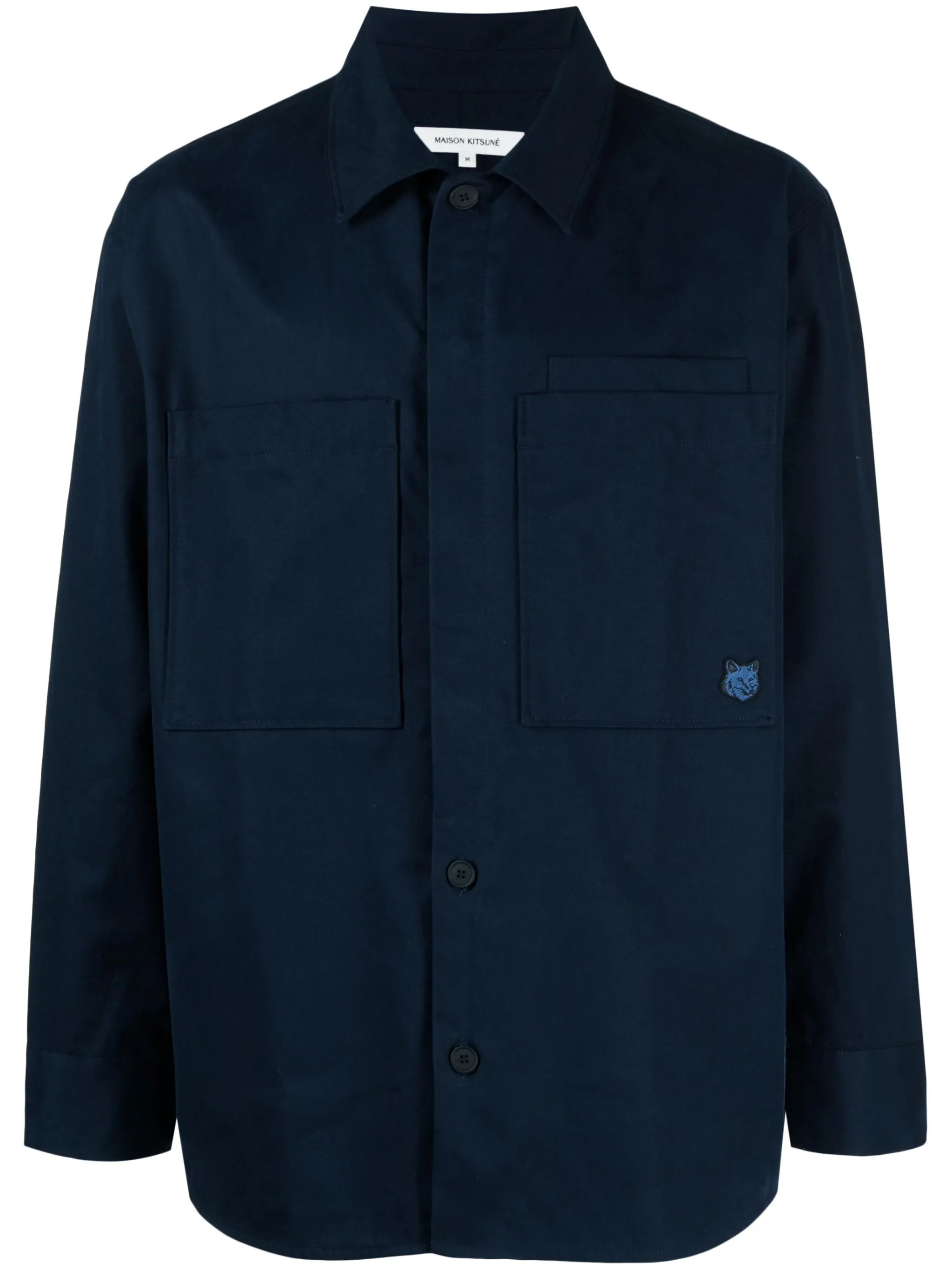 Fox-patch cotton shirt