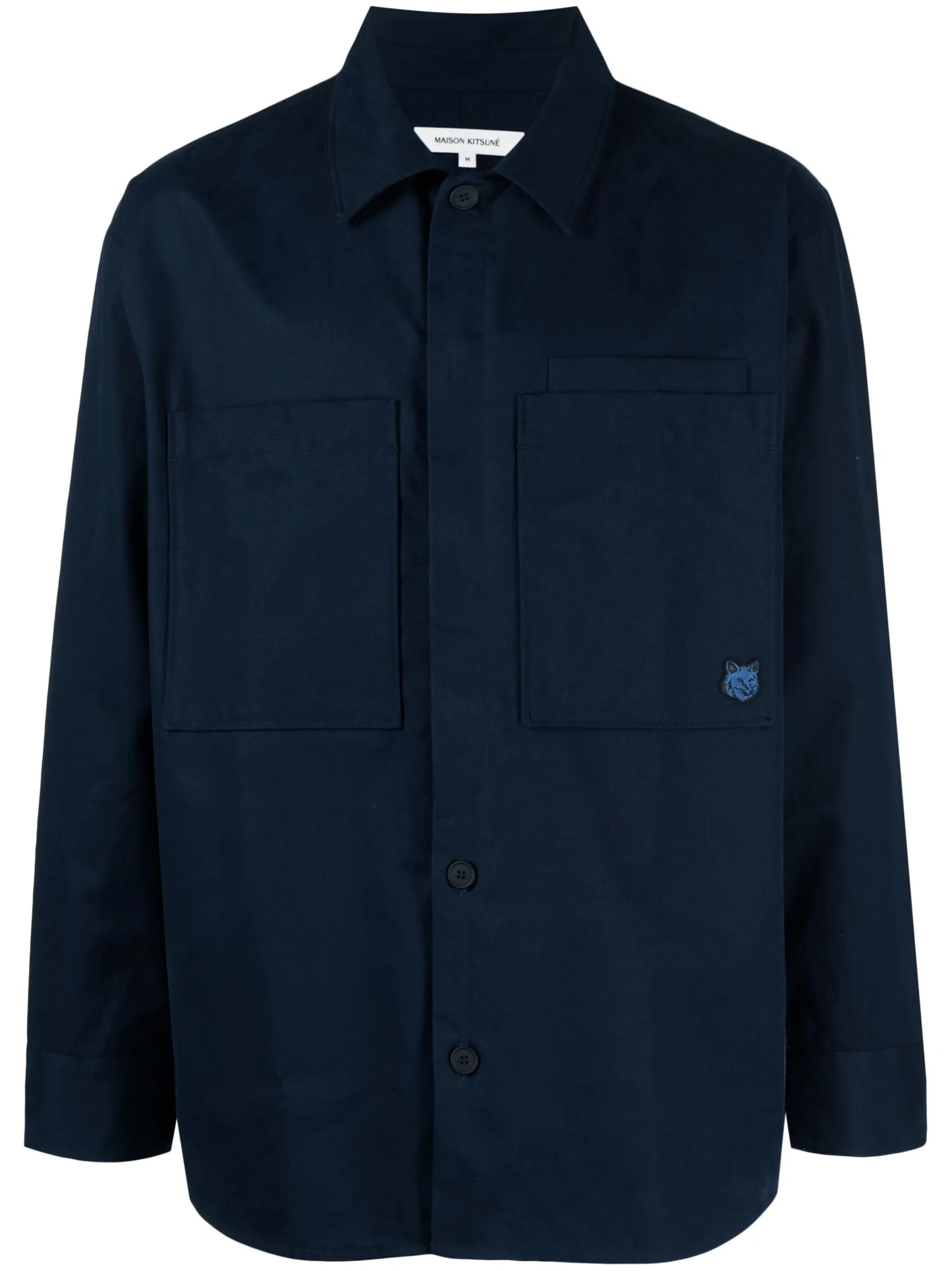 Fox-patch cotton shirt