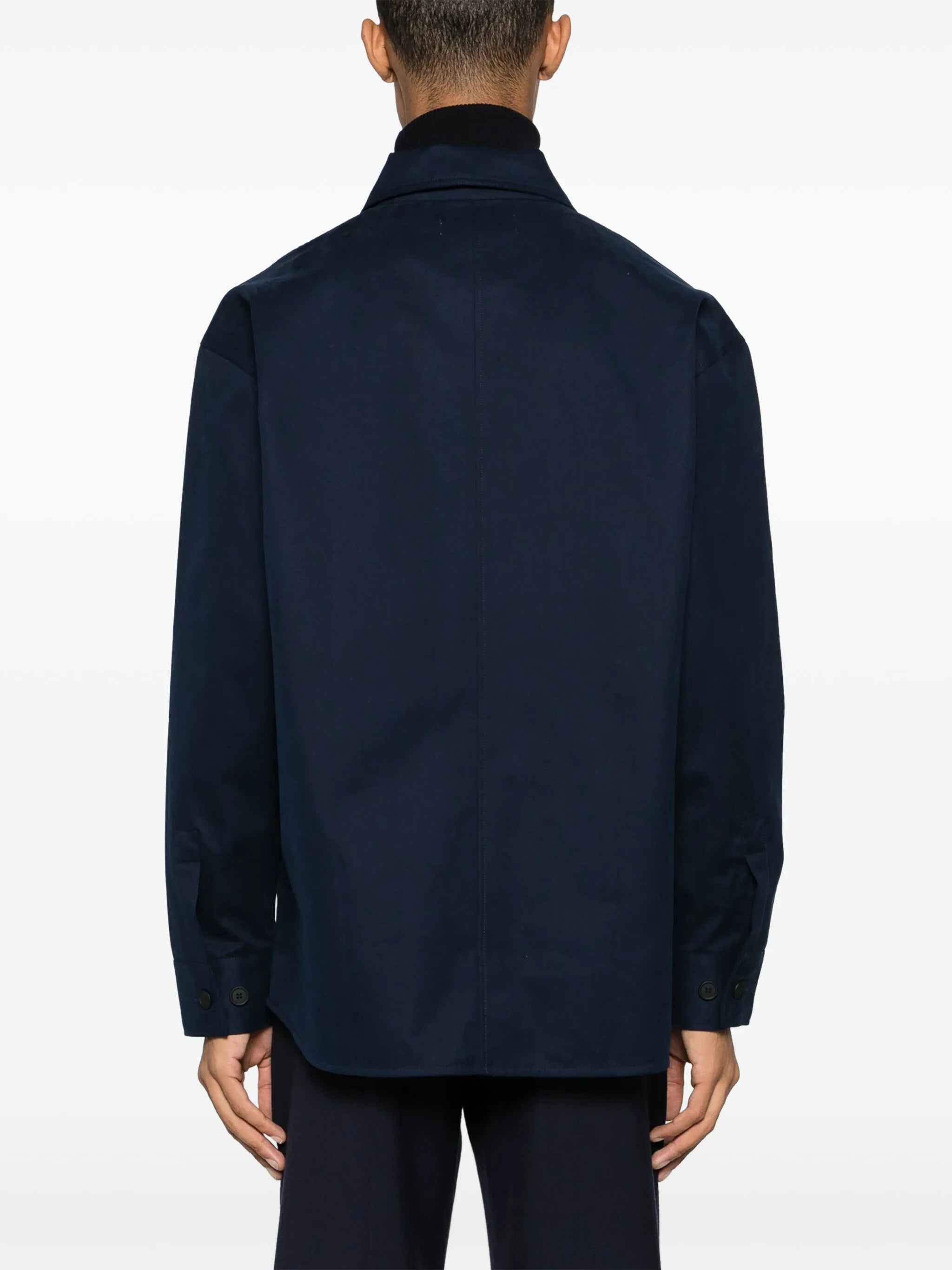 Fox-patch cotton shirt