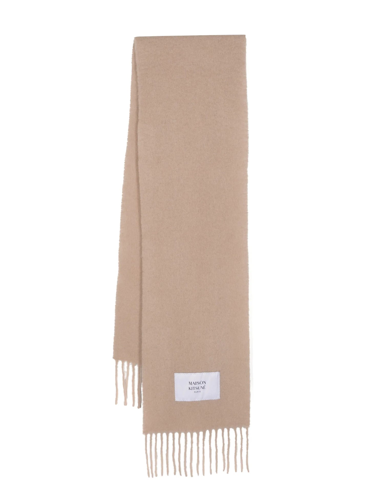 alpaca wool-blend brushed scarf