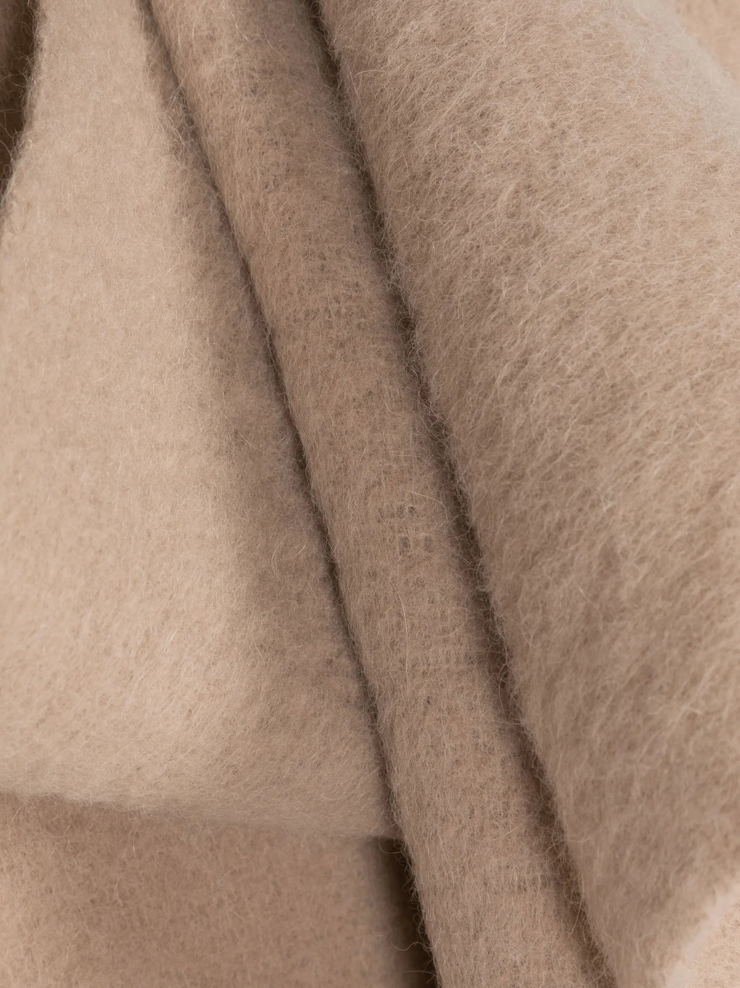alpaca wool-blend brushed scarf