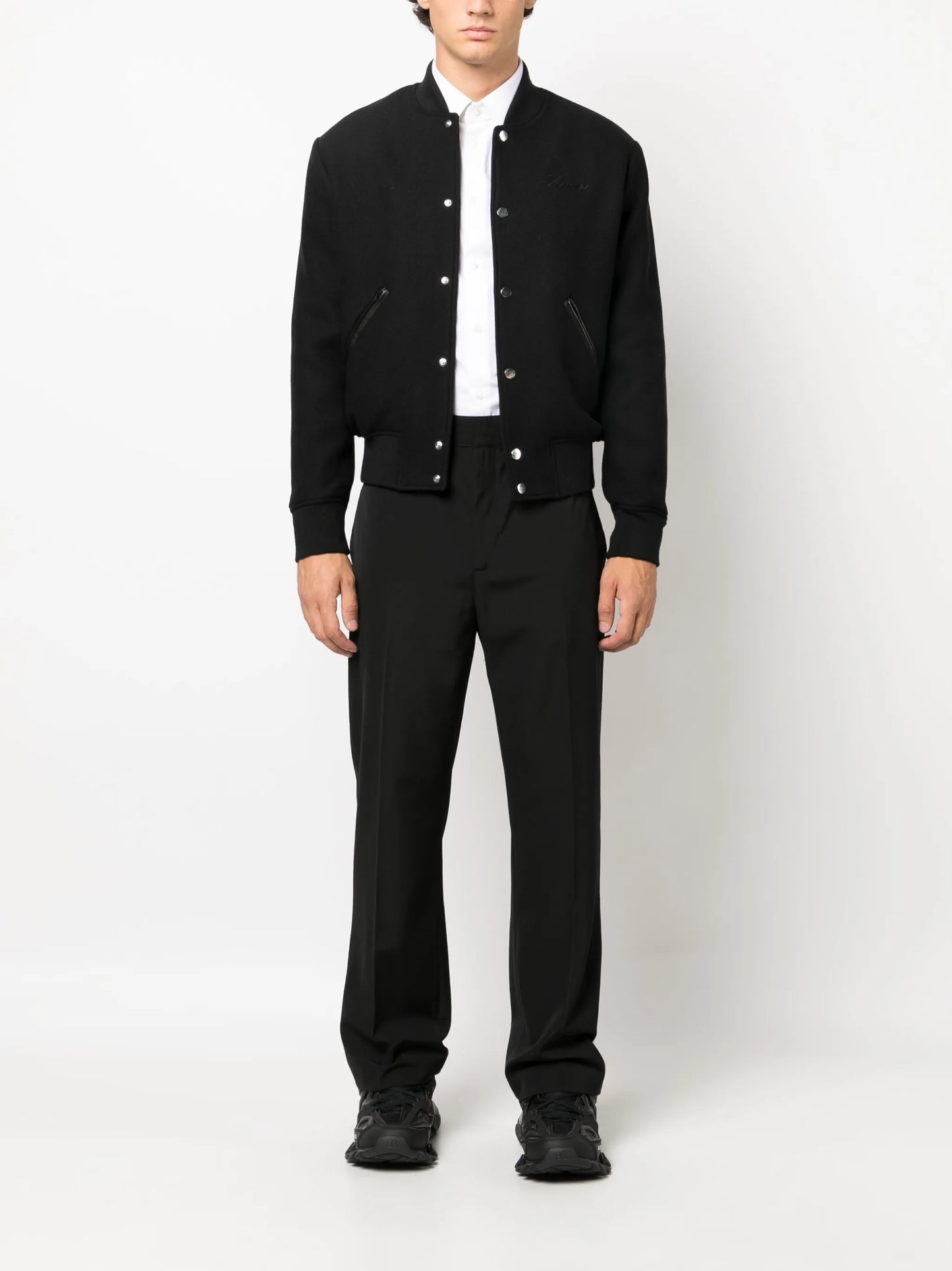 cropped varsity jacket
