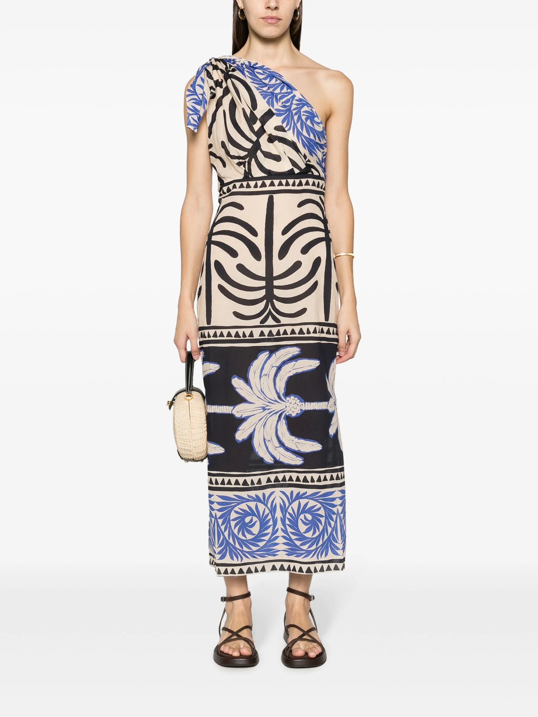 Tanga Coast graphic print midi dress