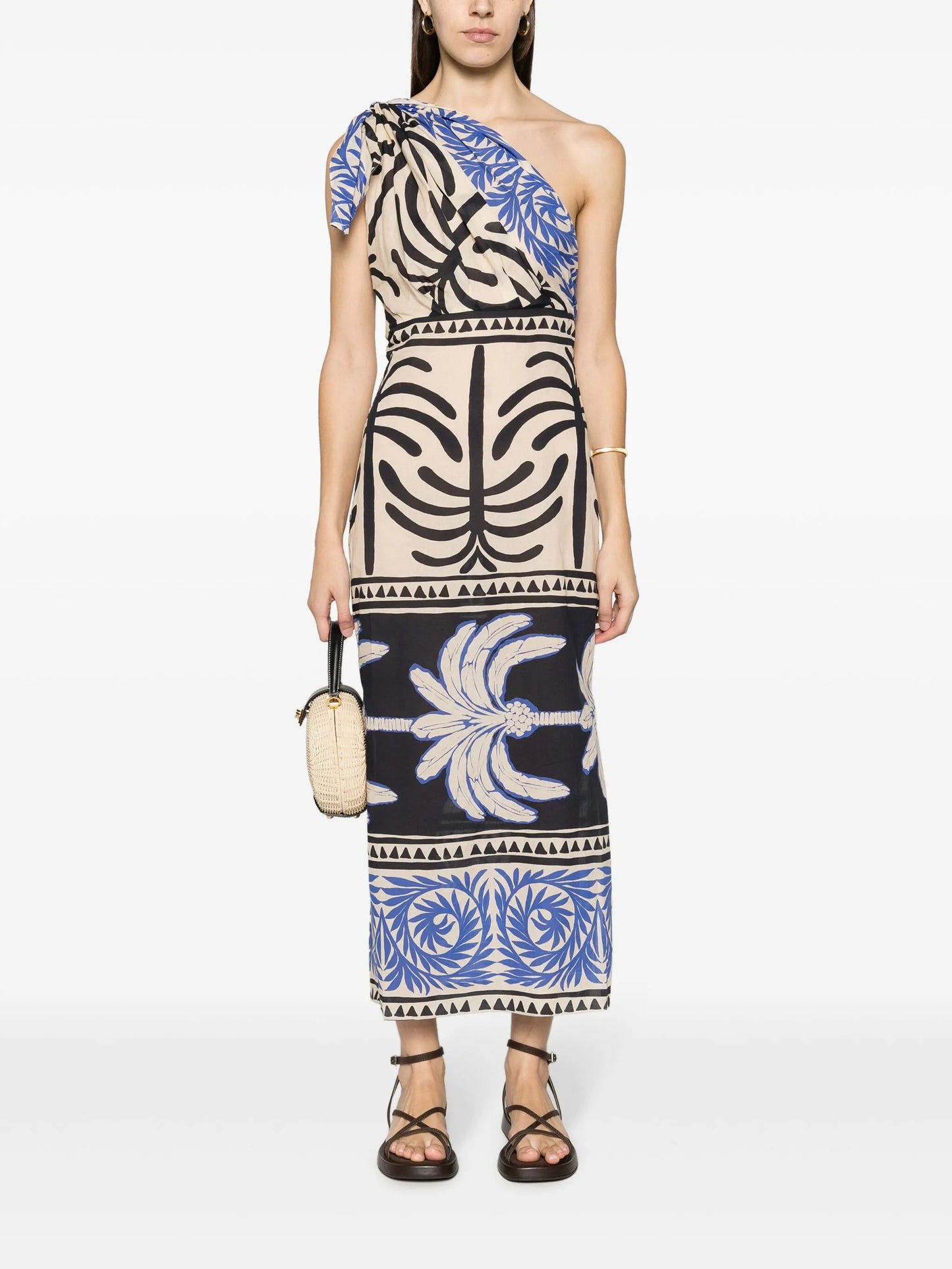 Tanga Coast graphic print midi dress