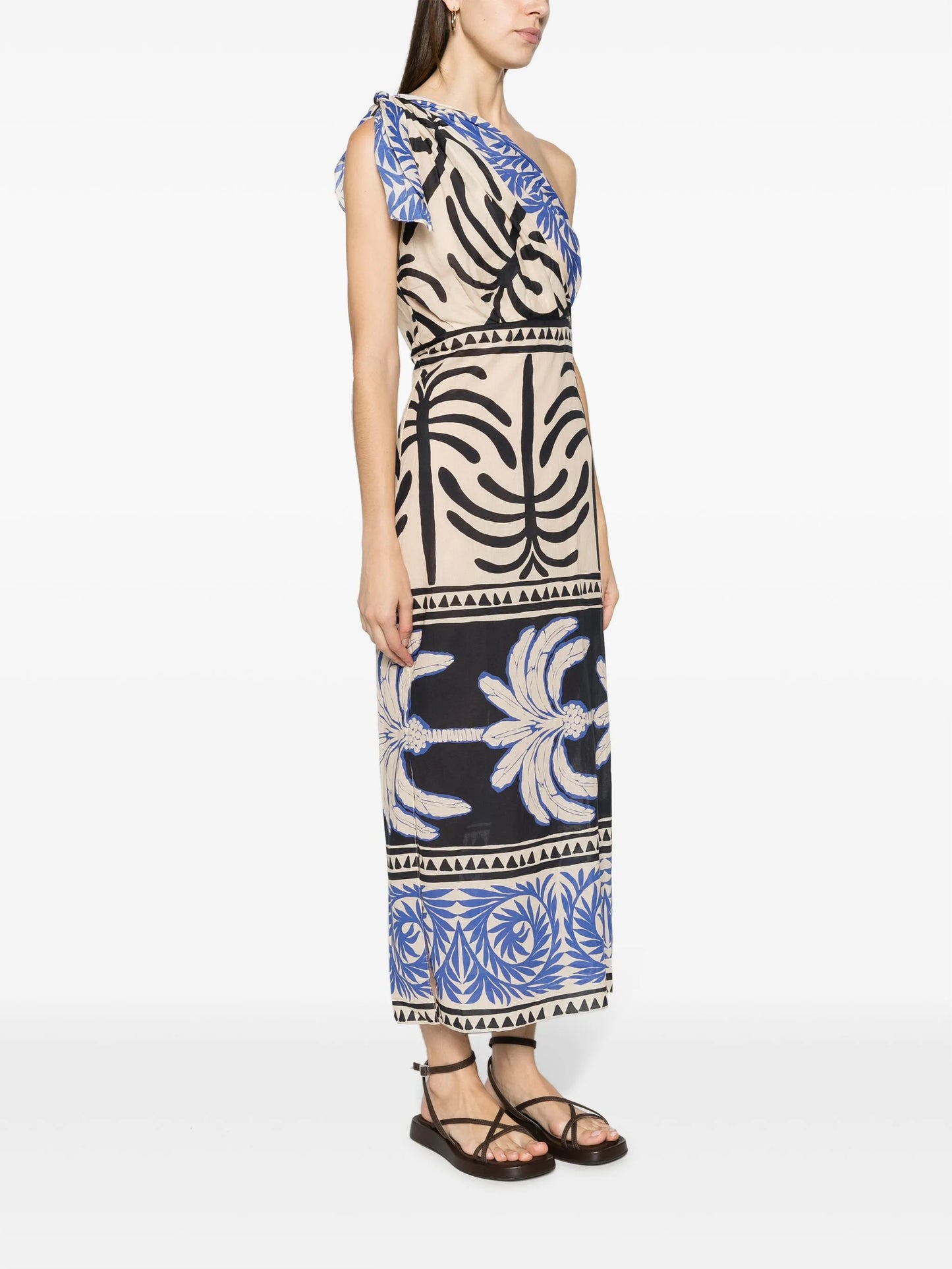 Tanga Coast graphic print midi dress