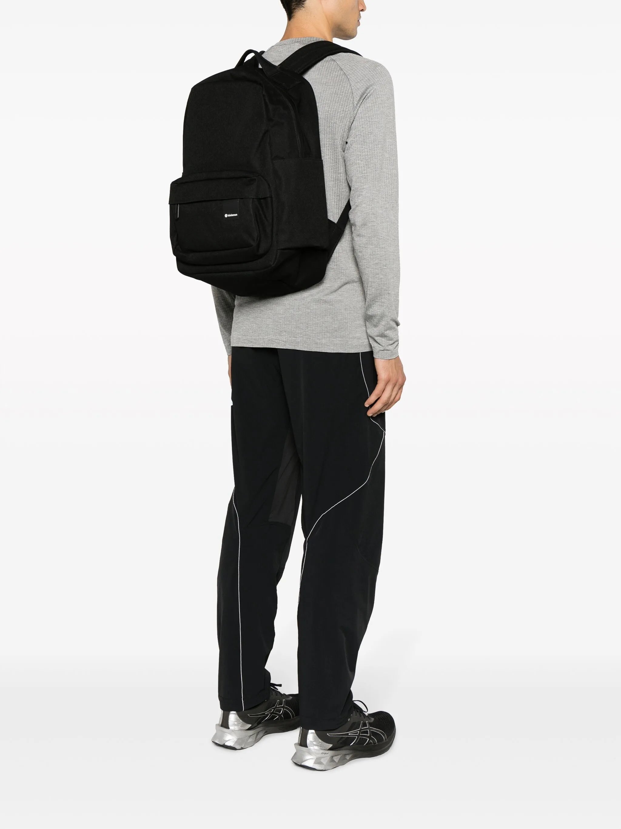 Command The Day logo-print backpack
