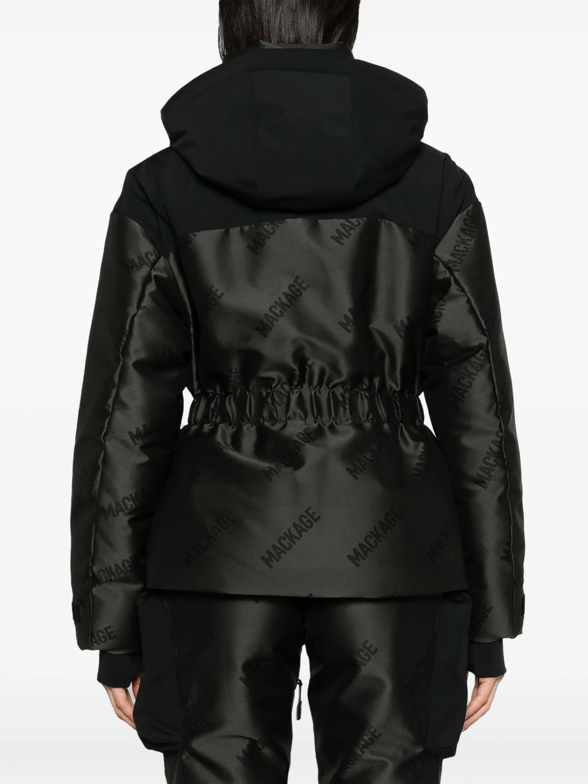 Nixie logo-print hooded jacket