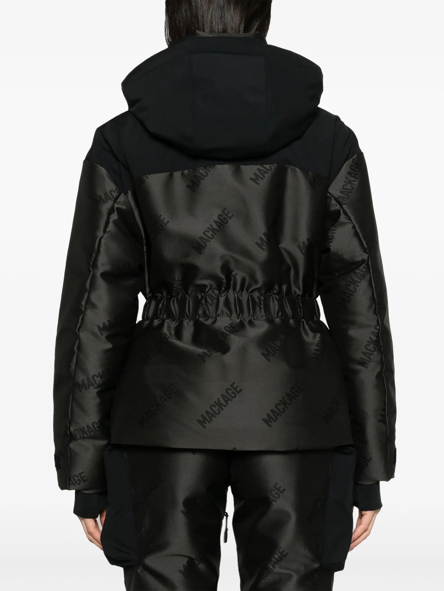 Nixie logo-print hooded jacket