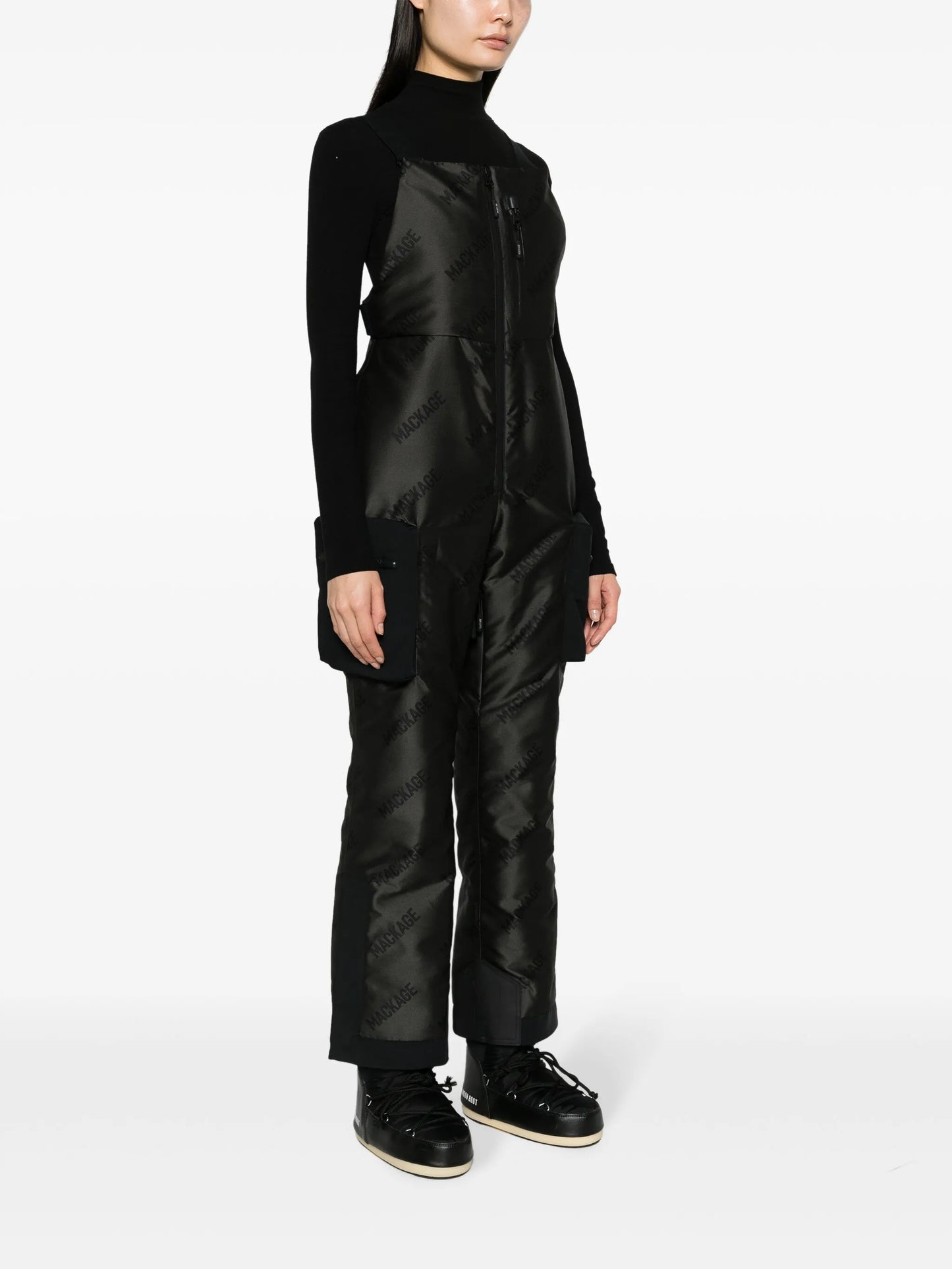 Vinya logo-print ski salopettes