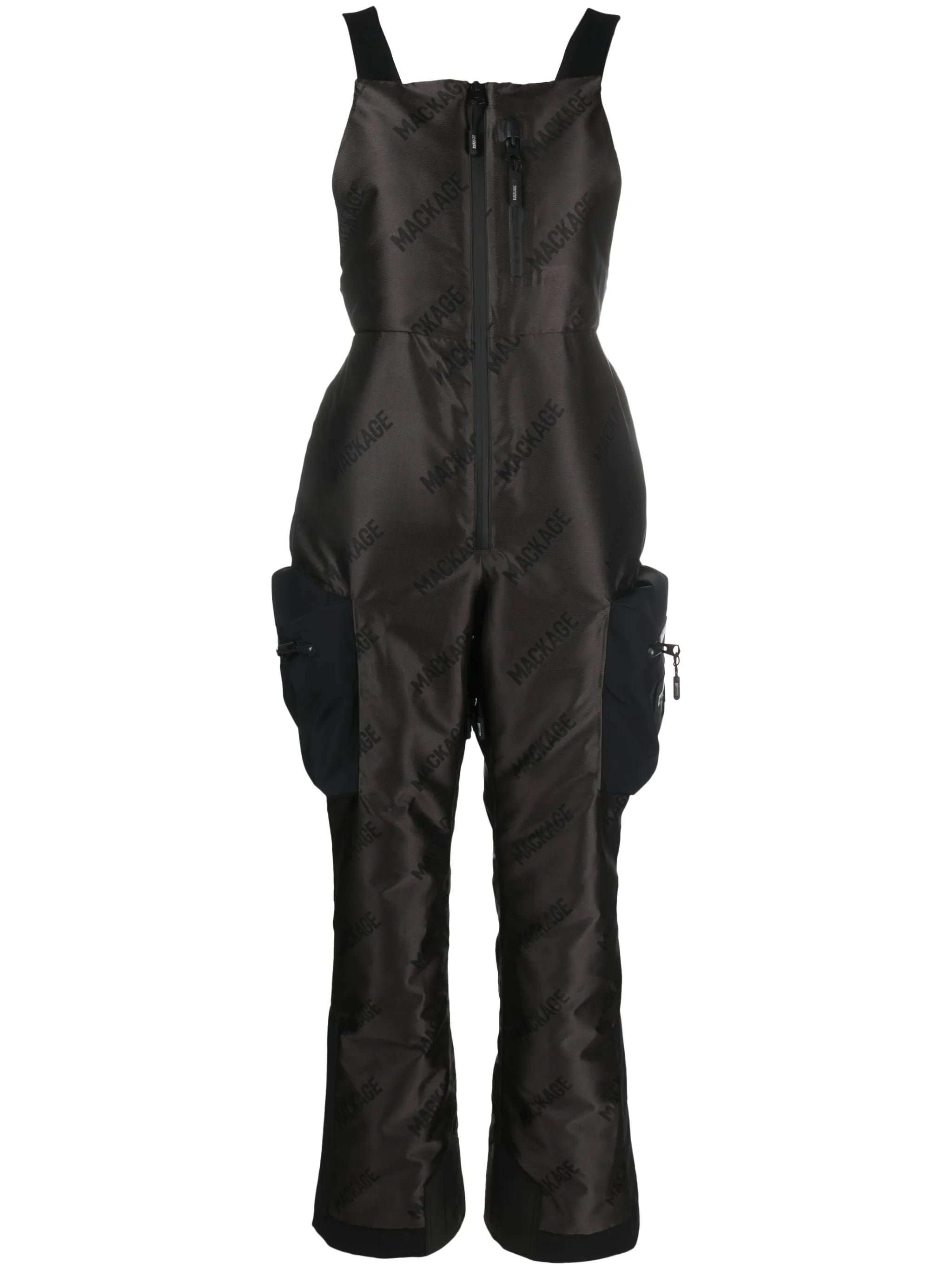 Vinya logo-print ski salopettes