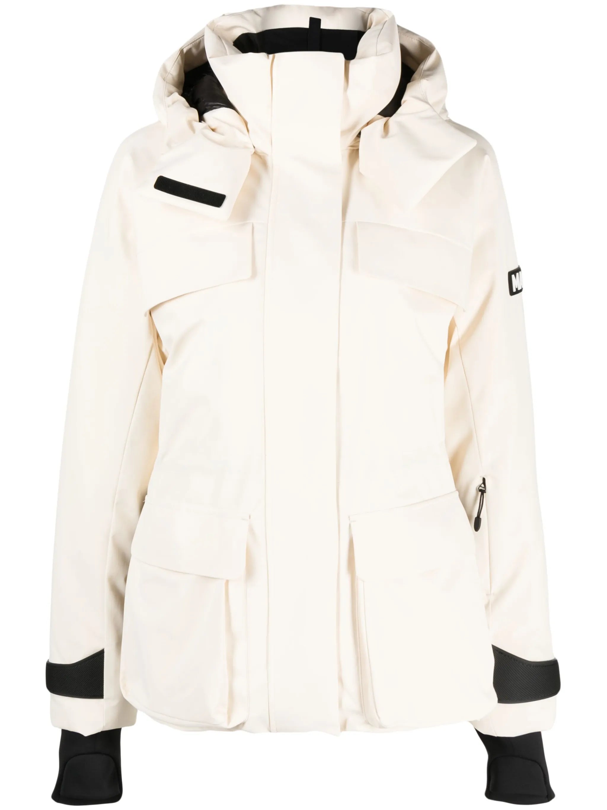 Iclyn hooded down-filled ski jacket
