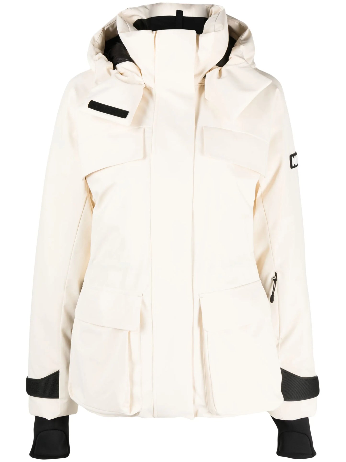 Iclyn hooded down-filled ski jacket