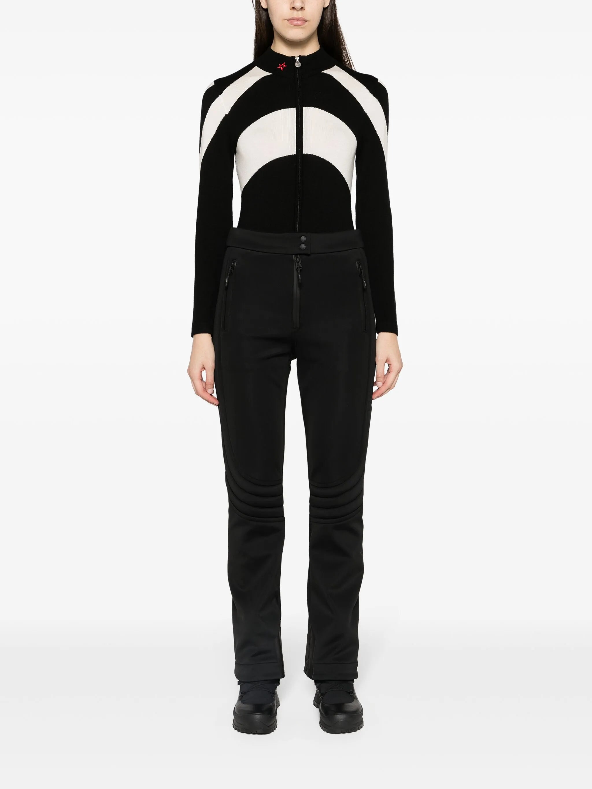 Erika ribbed-detail ski trousers