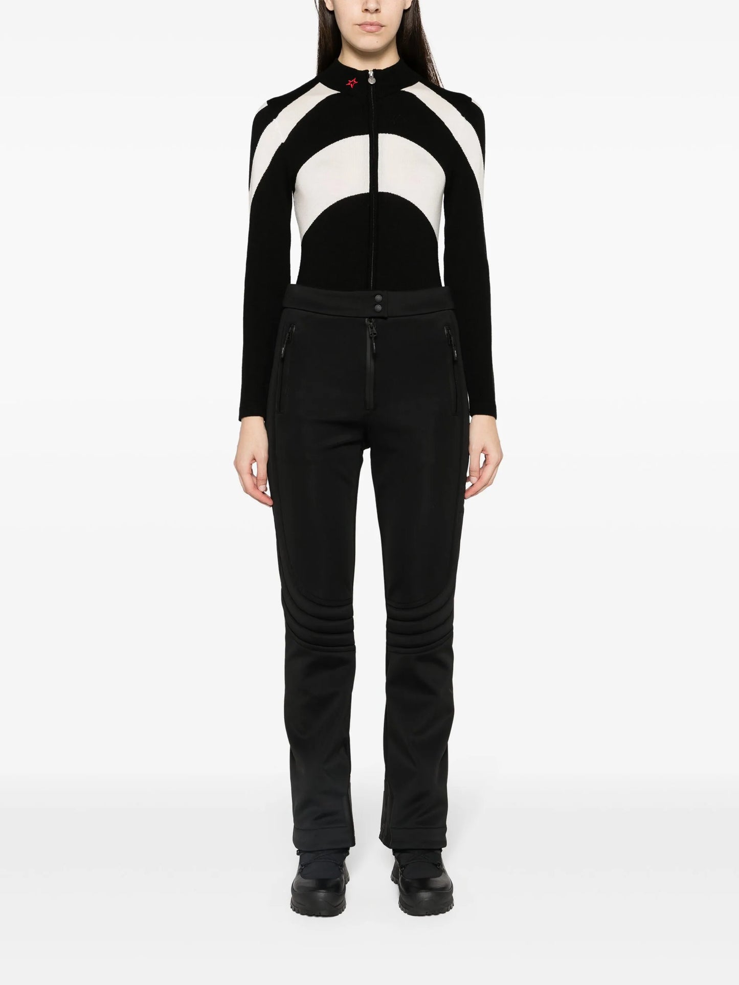 Erika ribbed-detail ski trousers