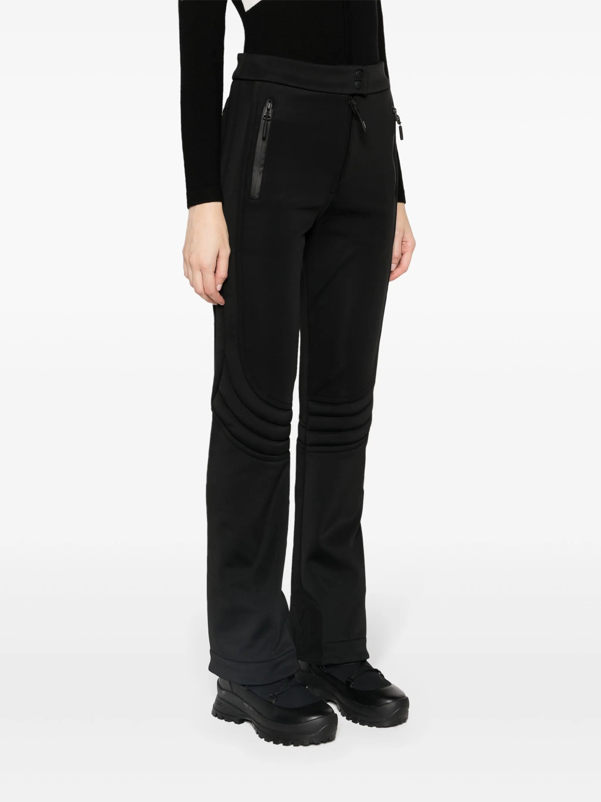 Erika ribbed-detail ski trousers