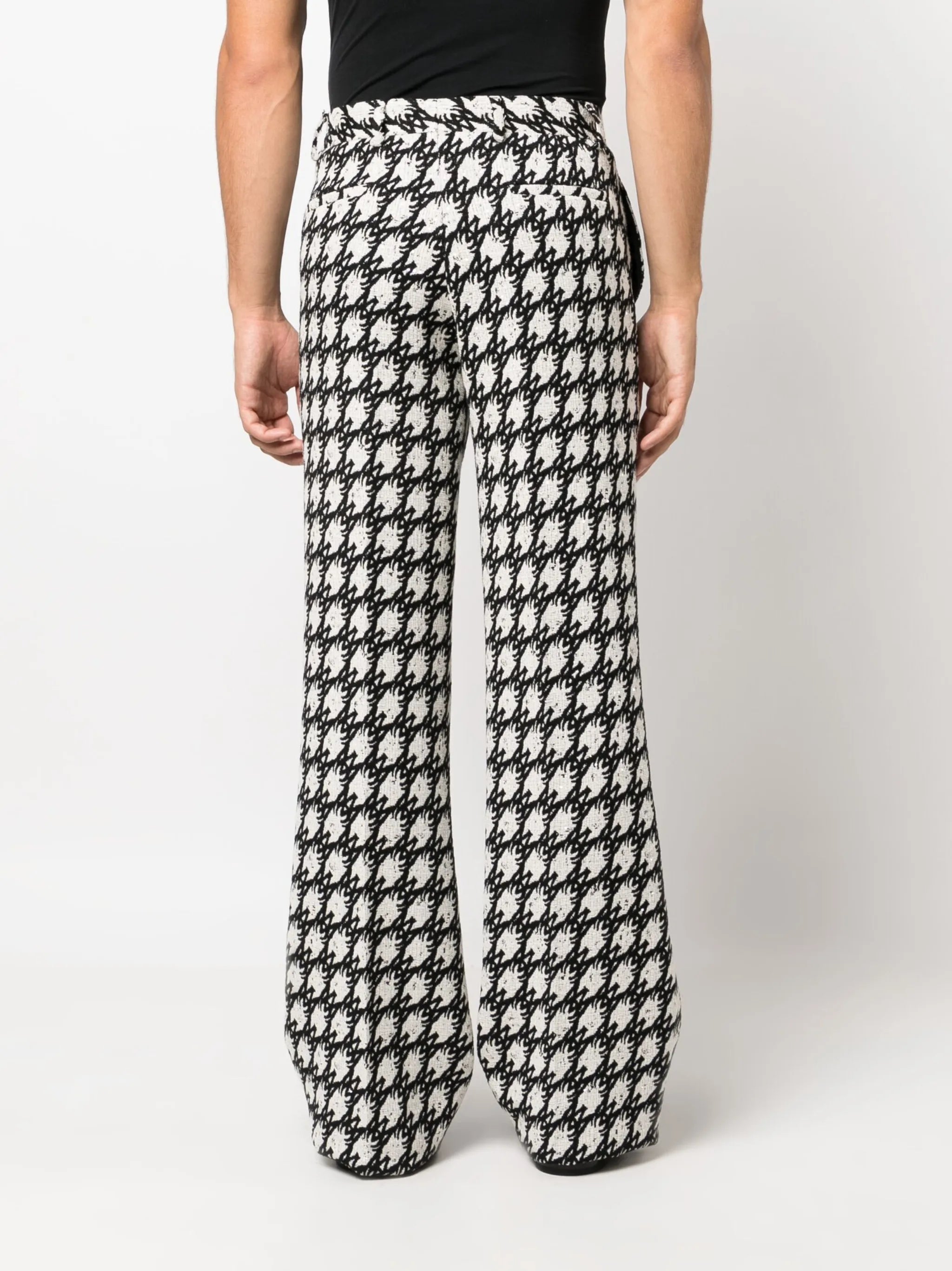 tweed tailored cotton trousers