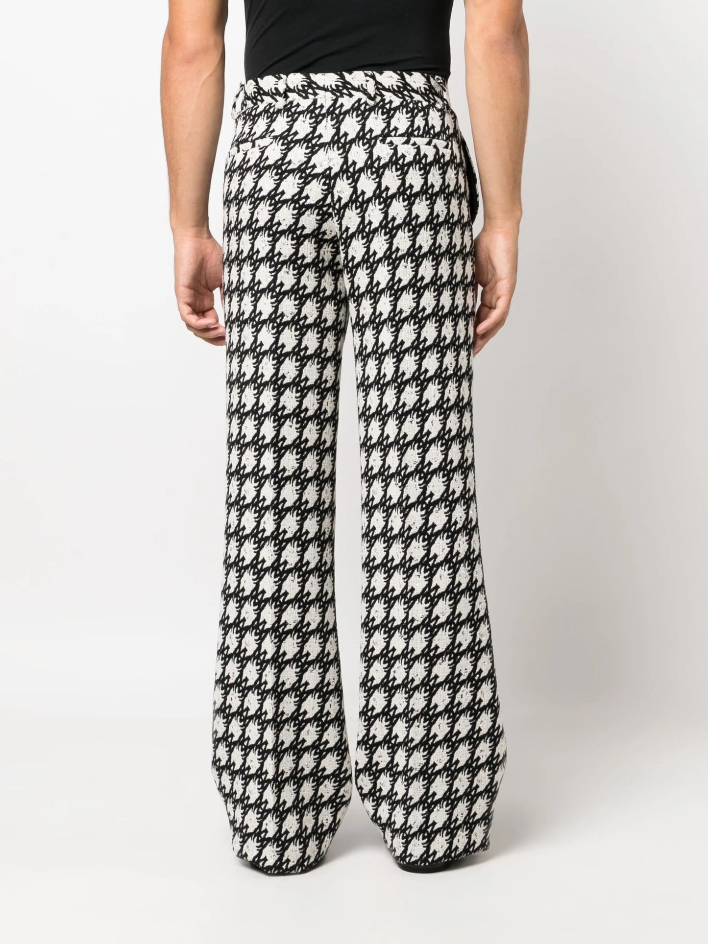 tweed tailored cotton trousers