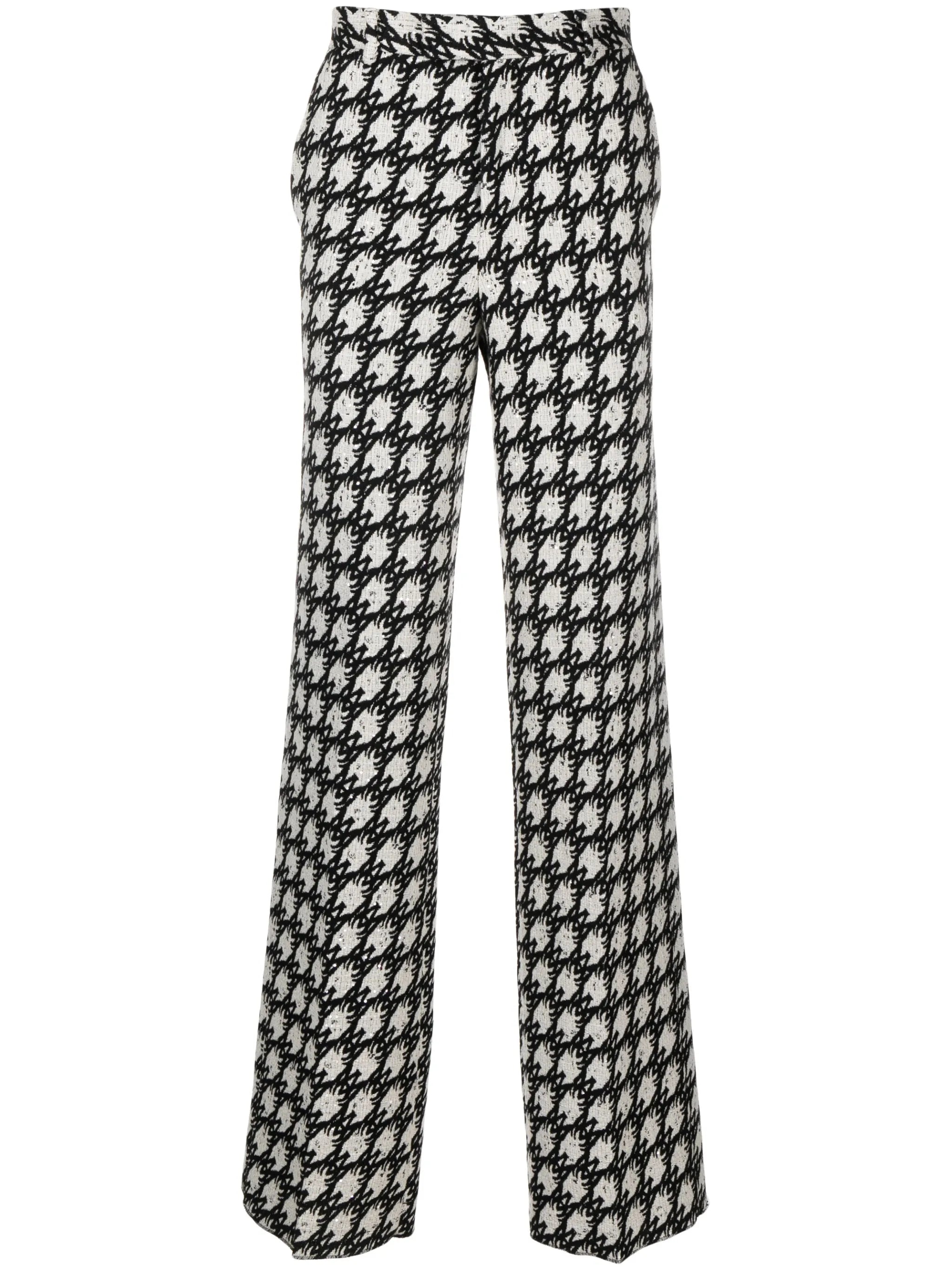 tweed tailored cotton trousers