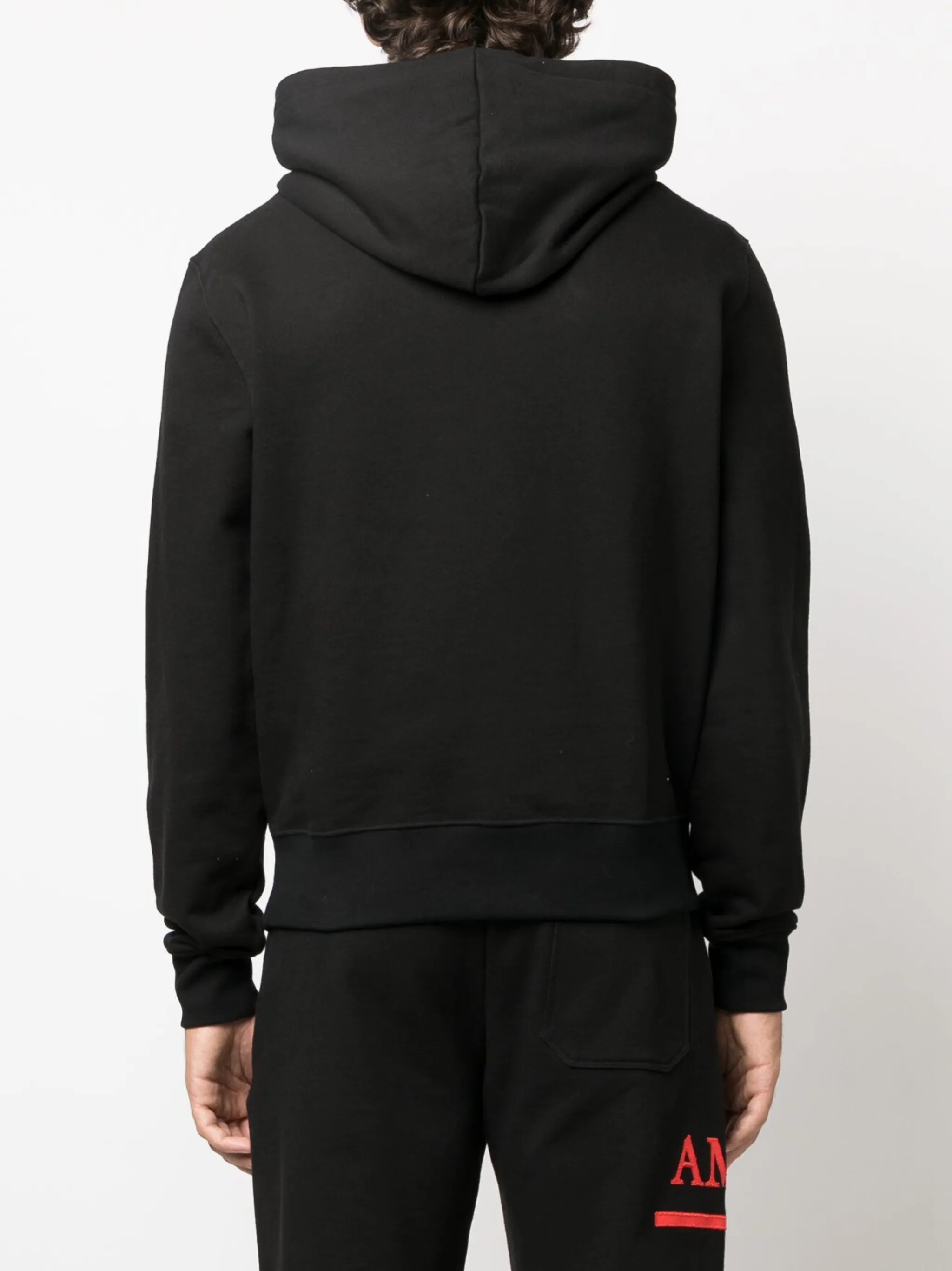 logo-print cotton hoodie
