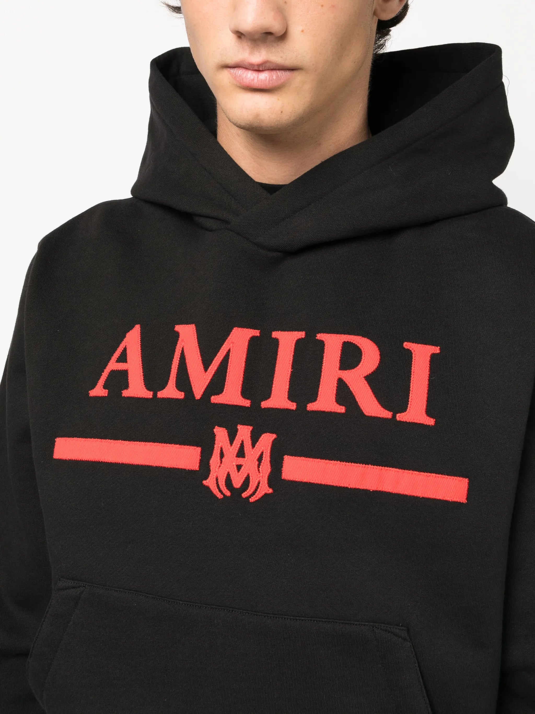 logo-print cotton hoodie