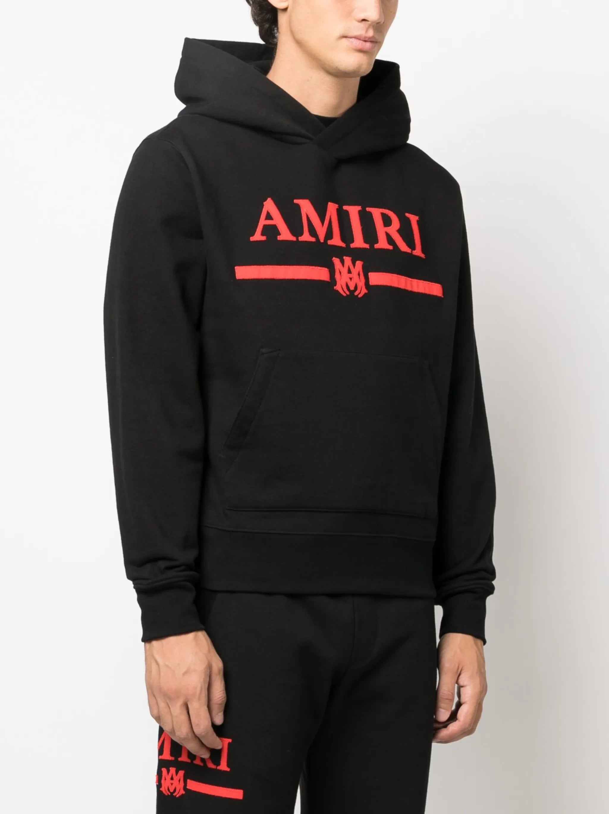 logo-print cotton hoodie