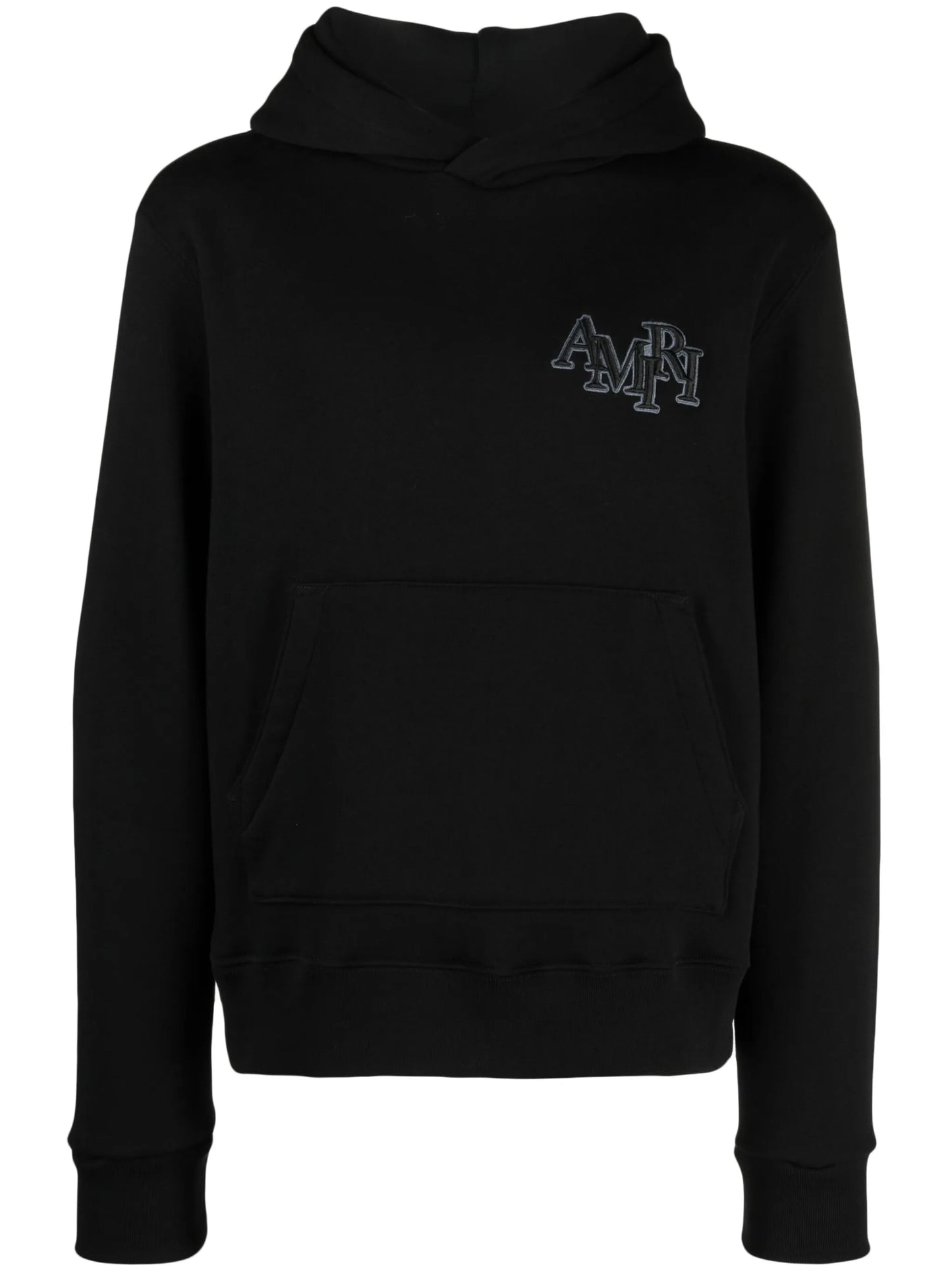 logo-patch cotton hoodie