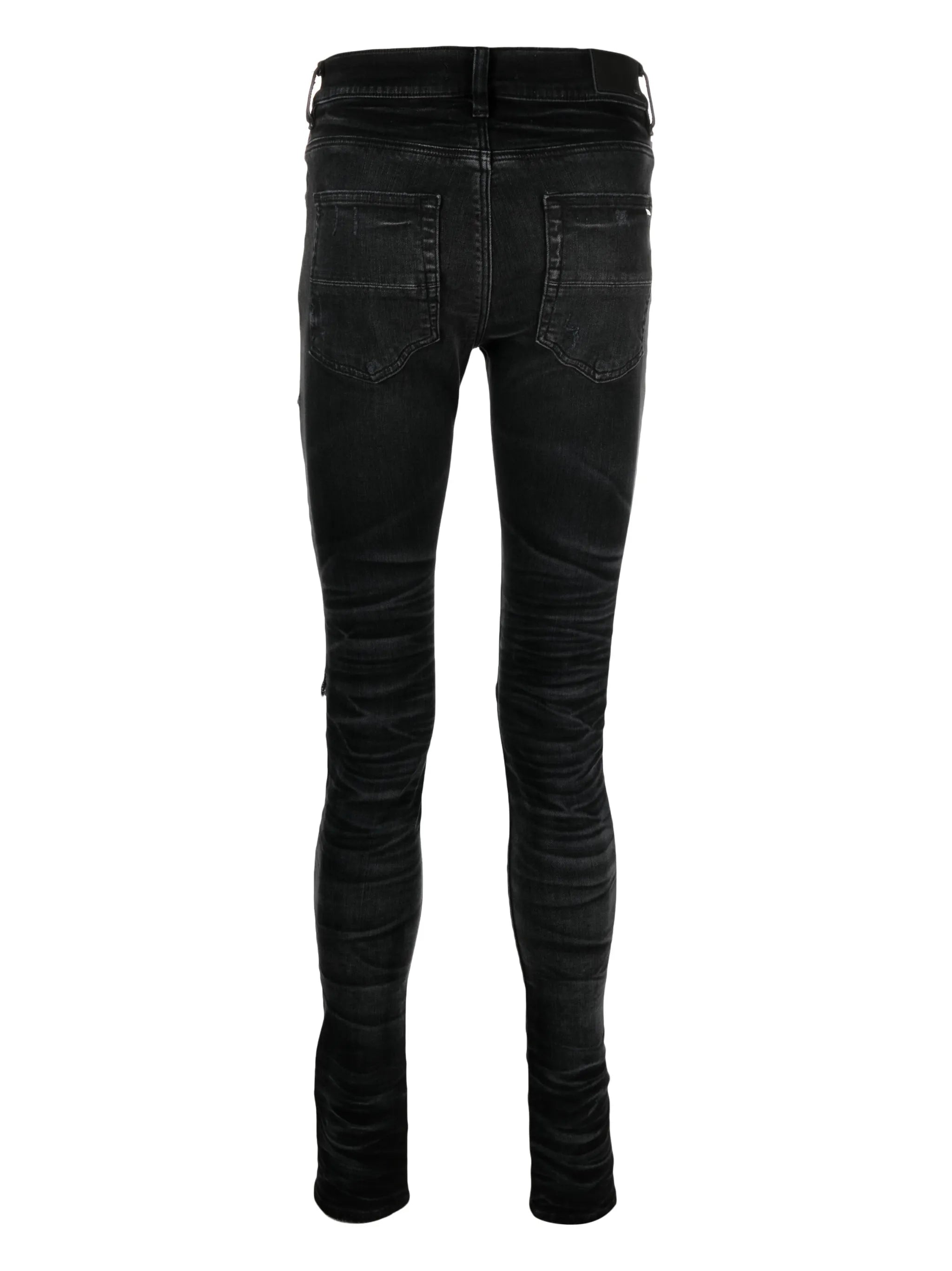 ripped-detailing skinny jeans