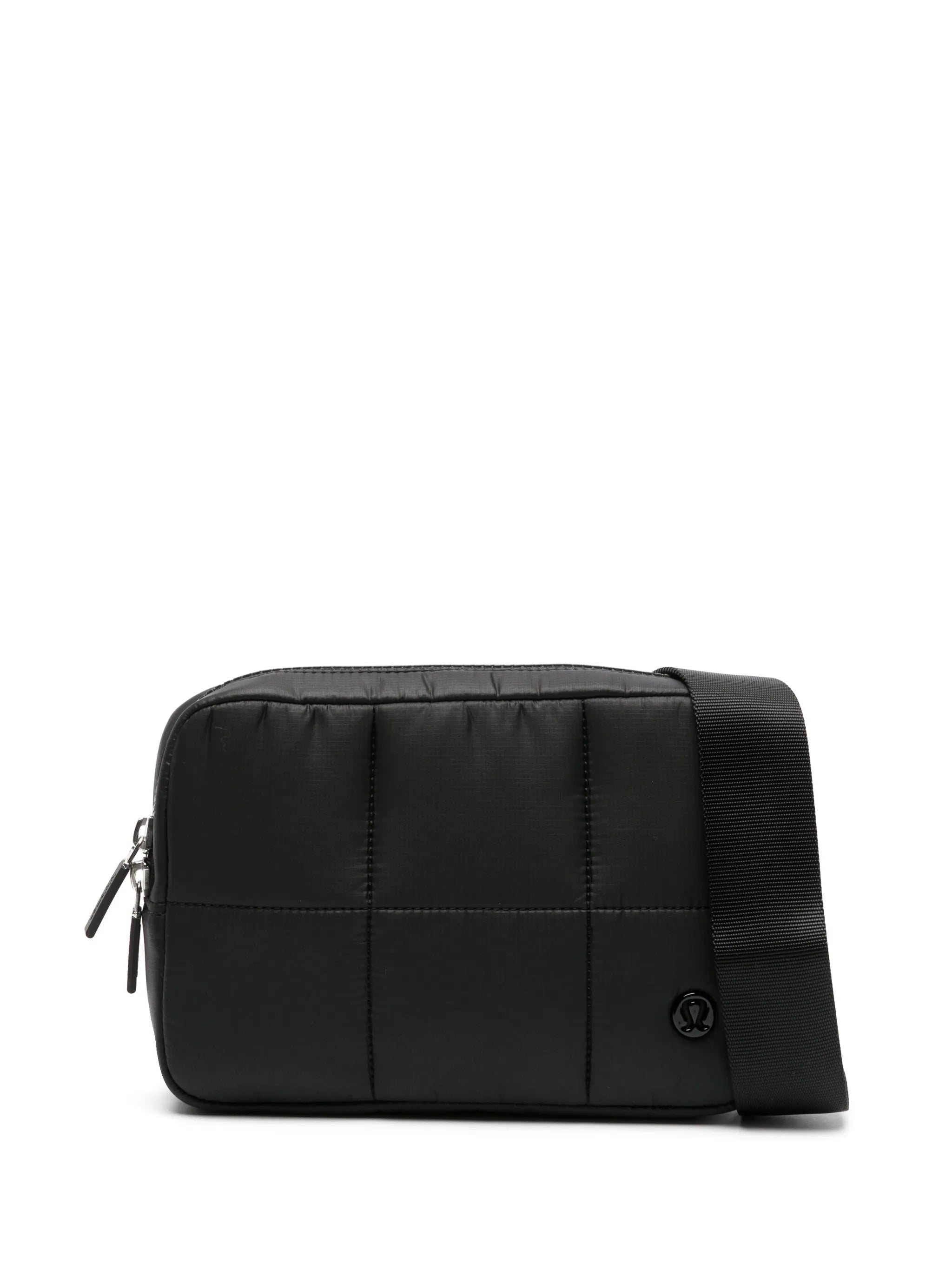 Grid quilted belt bag